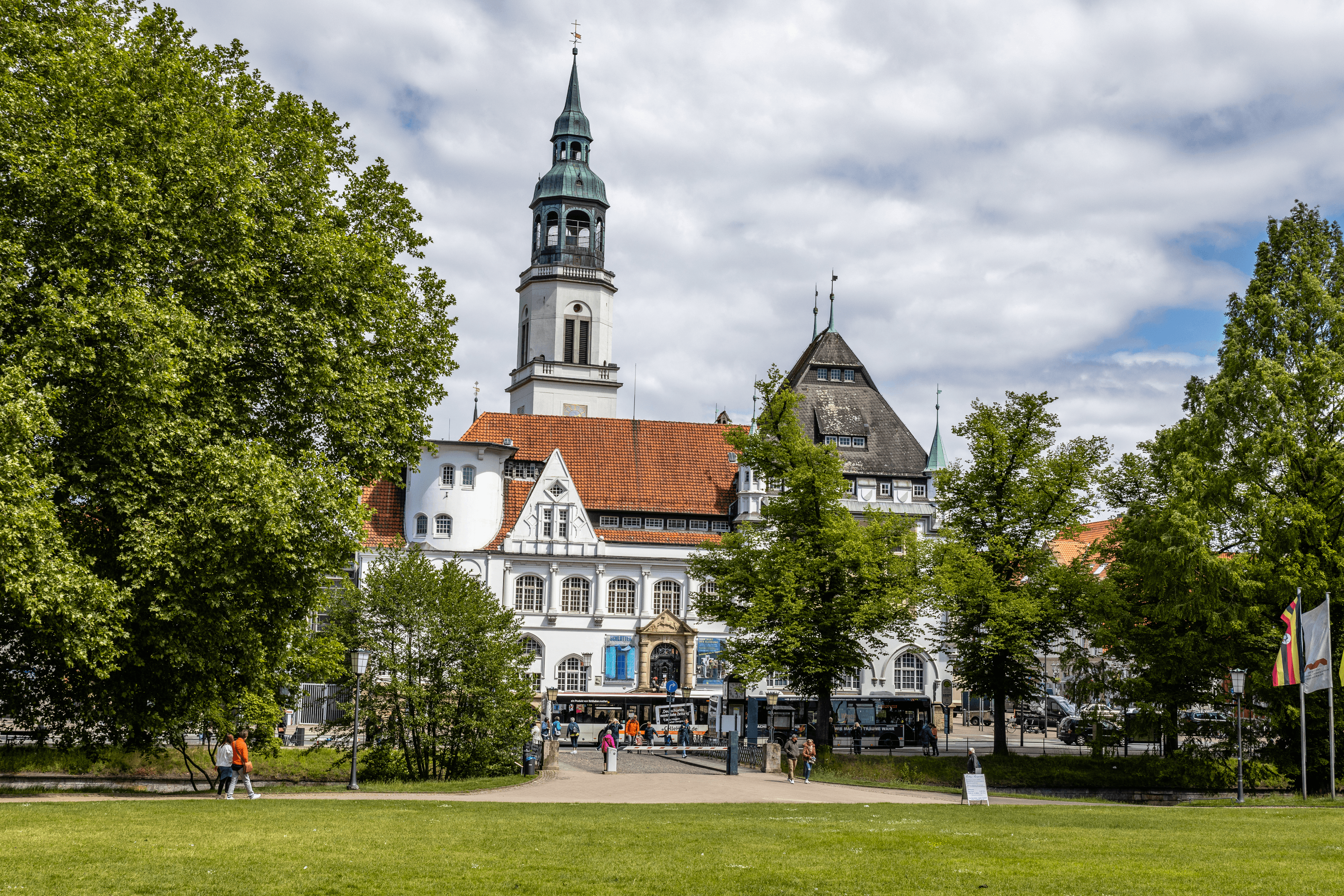 Blick vom Schloss auf die Altstadt Celle