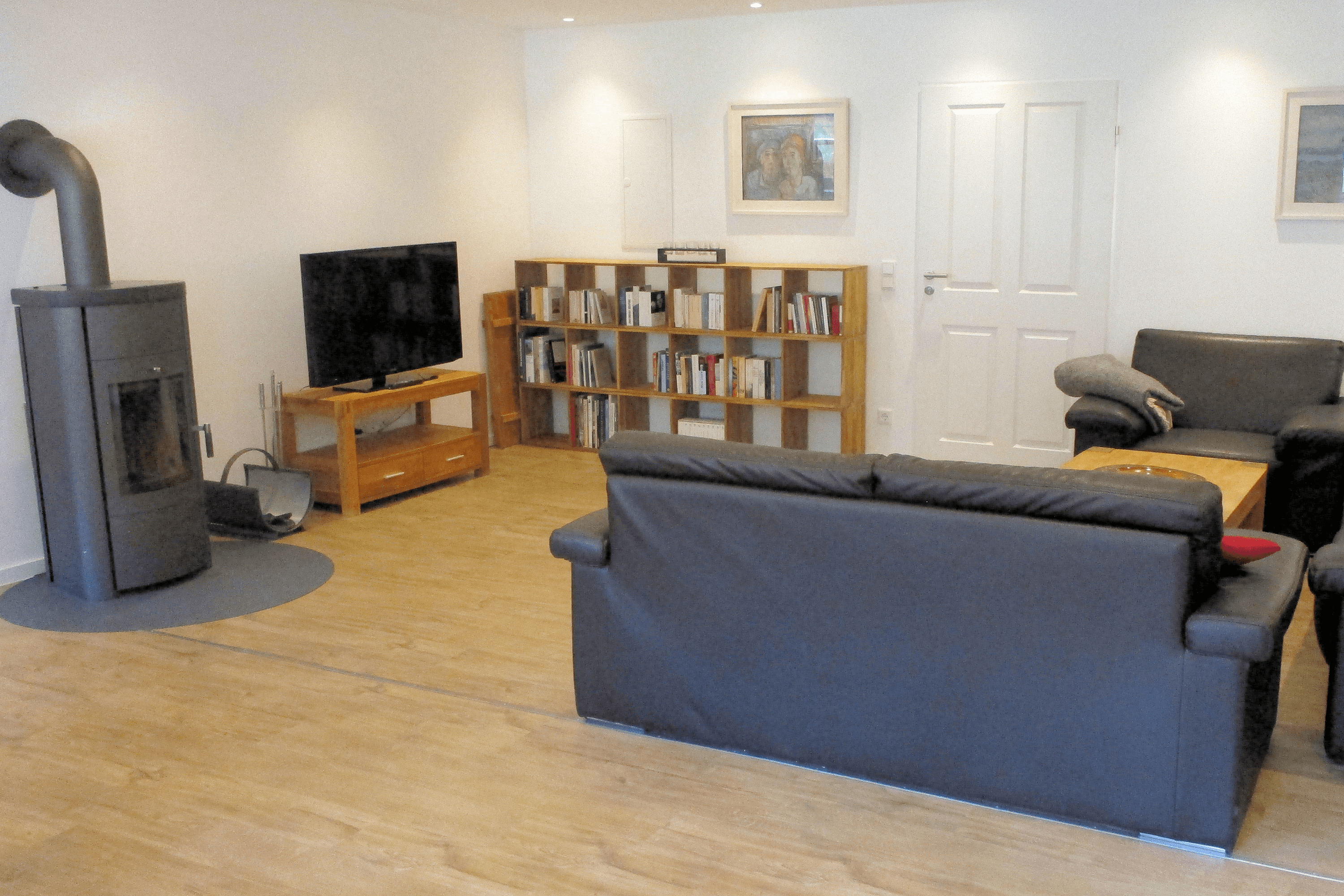 Wohnzimmer in der Ferienwohnung 3 auf dem Schröderhof Unterlüß