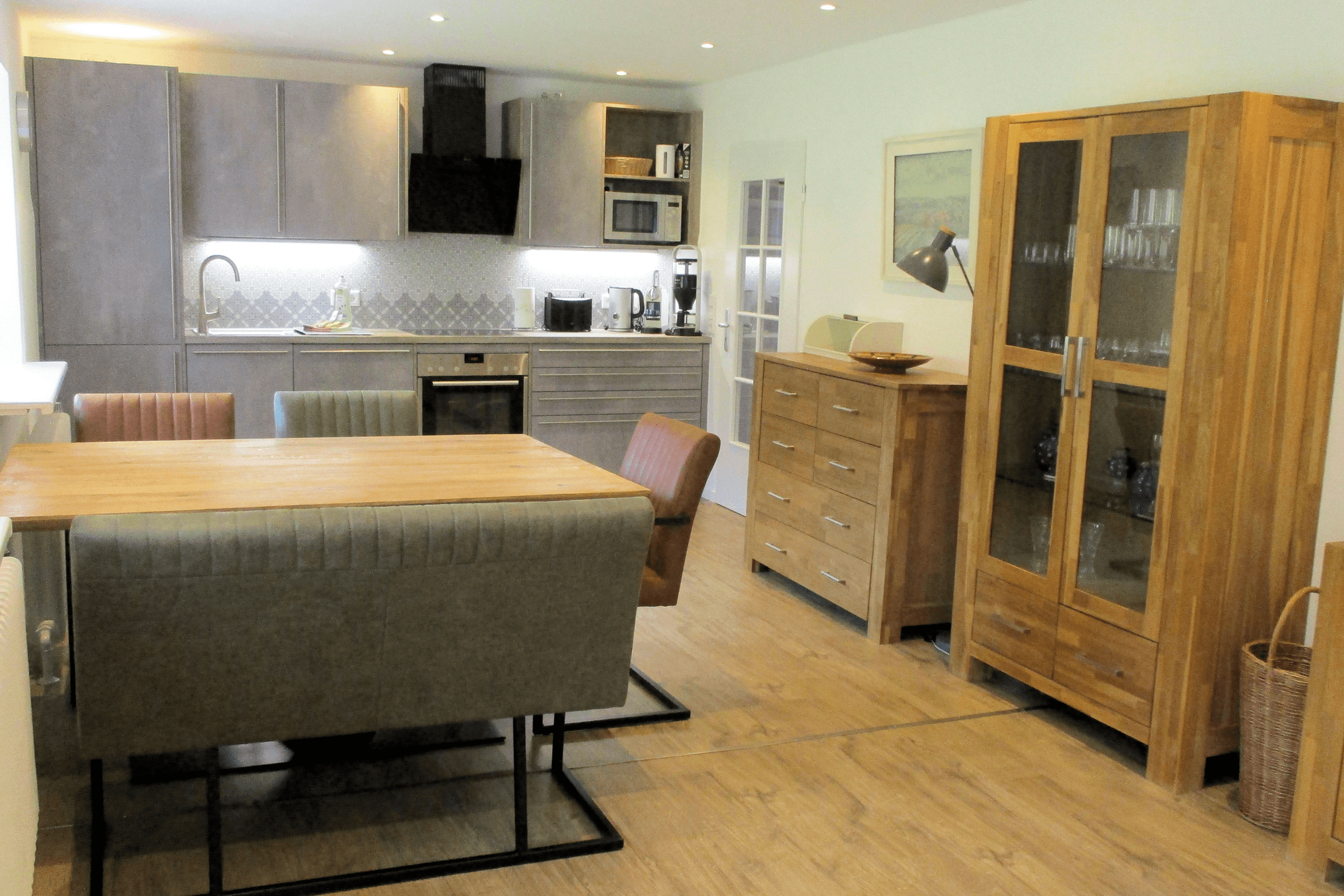 Küche in der Ferienwohnung 3 auf dem Schröderhof Unterlüß