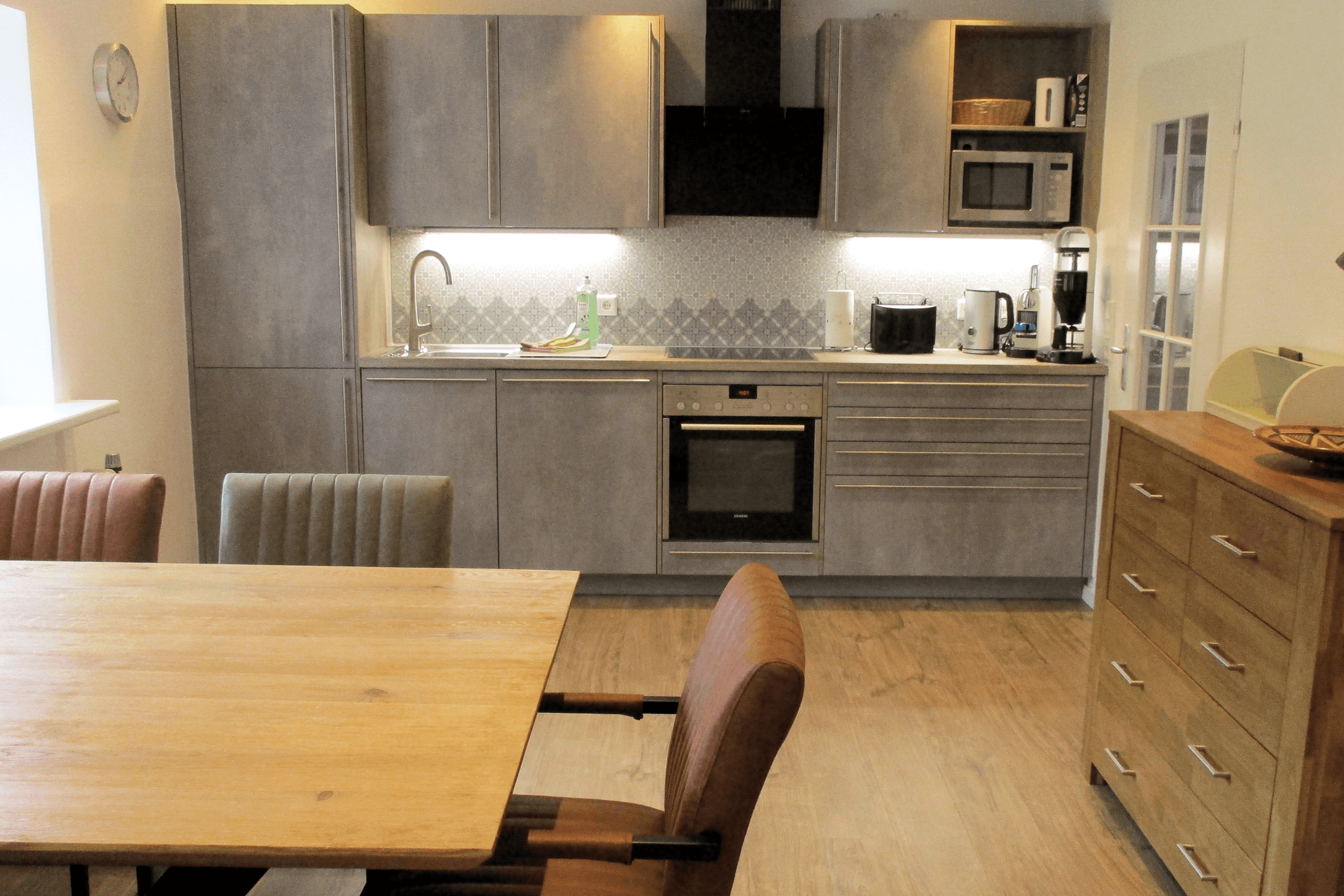 Küche in der Ferienwohnung 3 auf dem Schröderhof Unterlüß