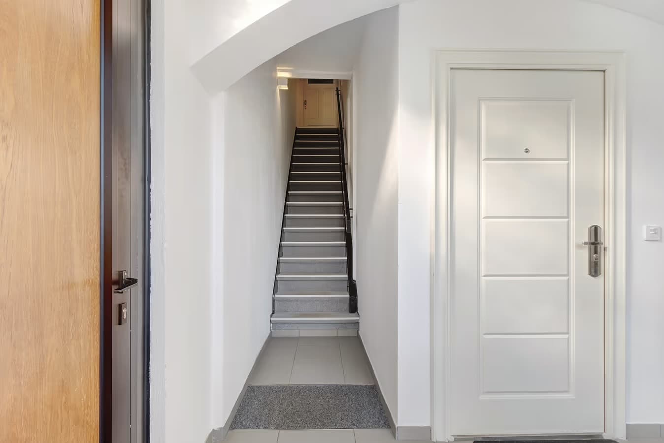 Treppe zur Ferienwohnung Rode in Müden