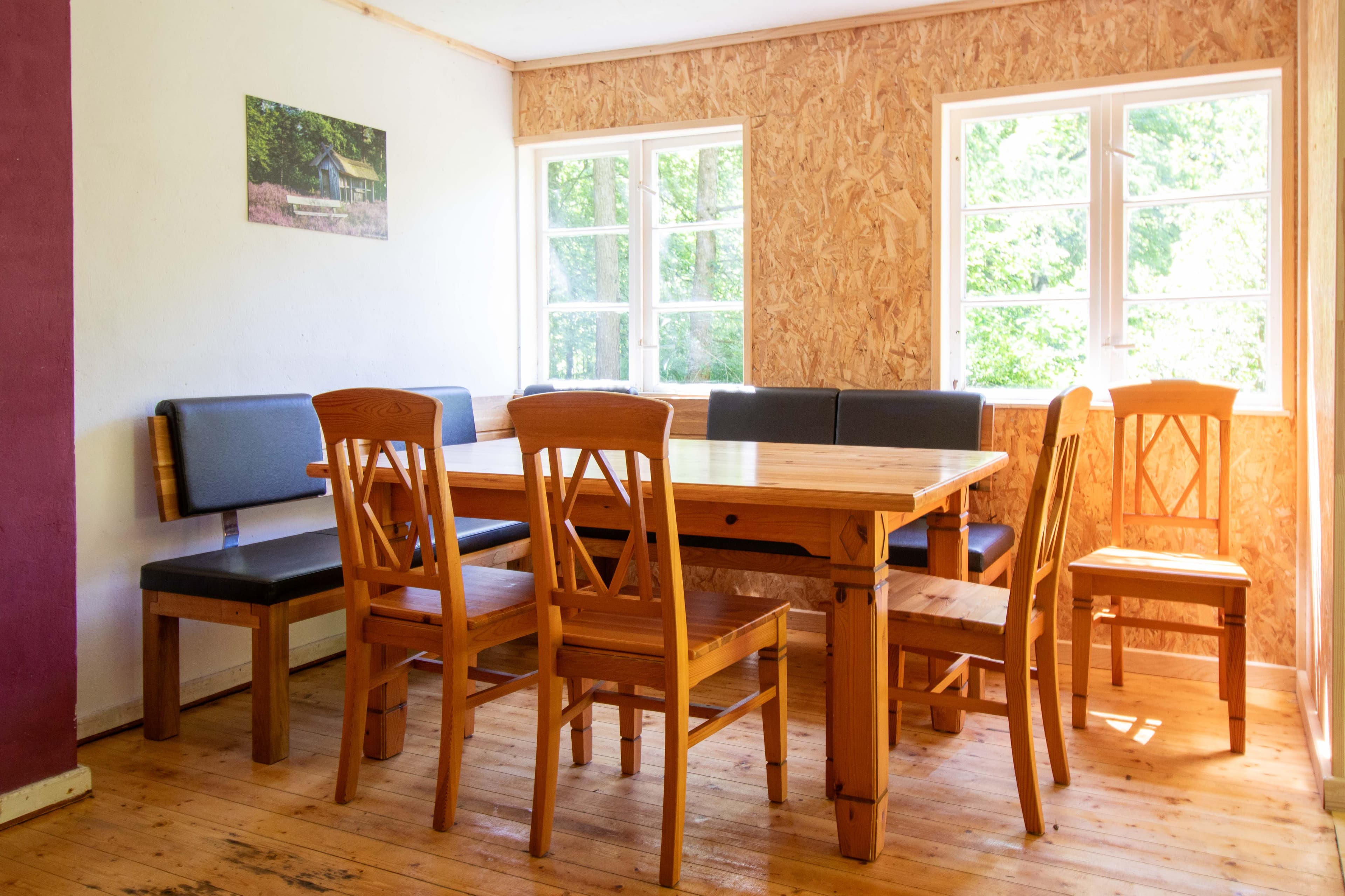 Aufentaltsraum im Sommerhaus Naturcamp Egestorf