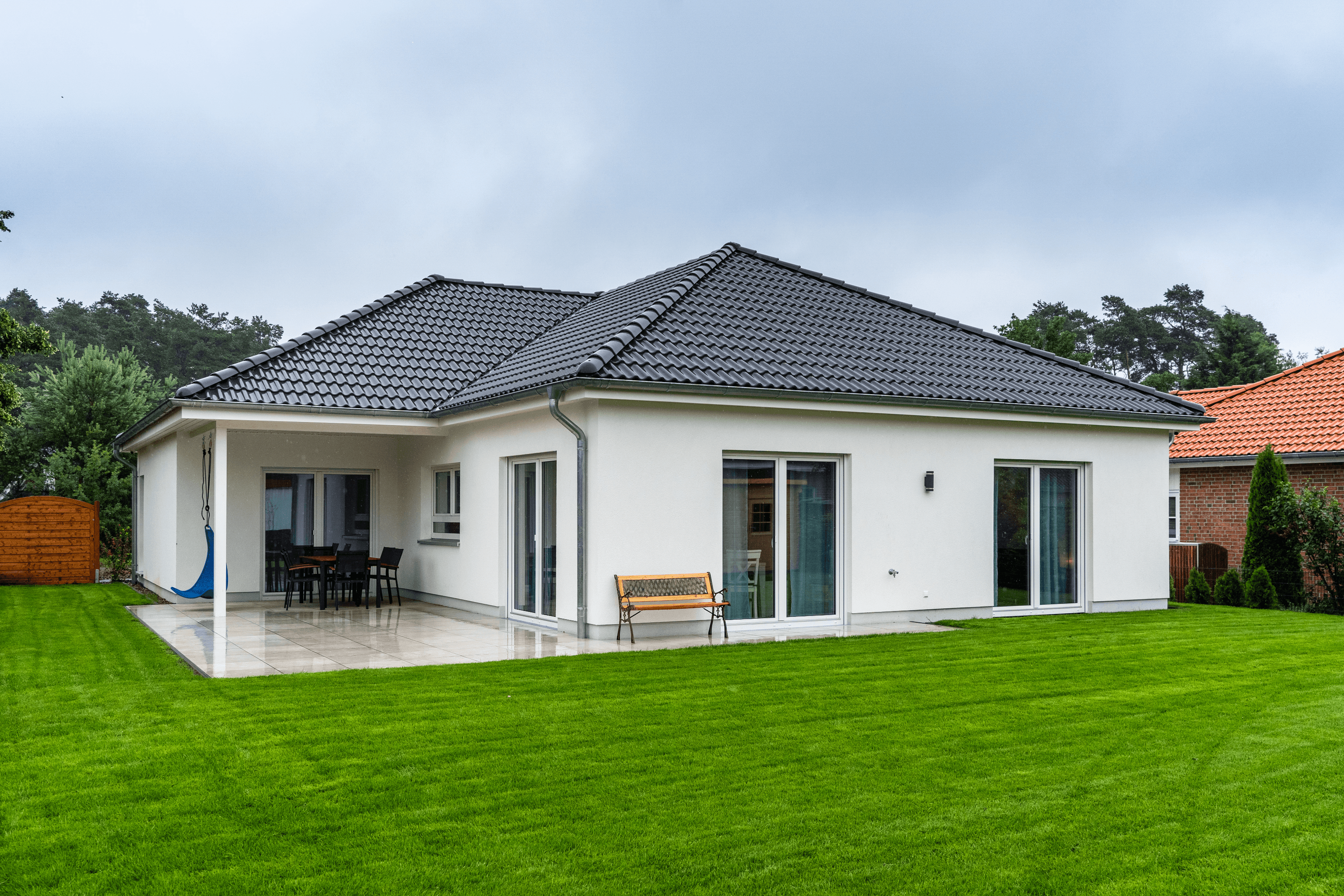 Terrasse am Ferienhaus Linde1 in Winsen (Aller)