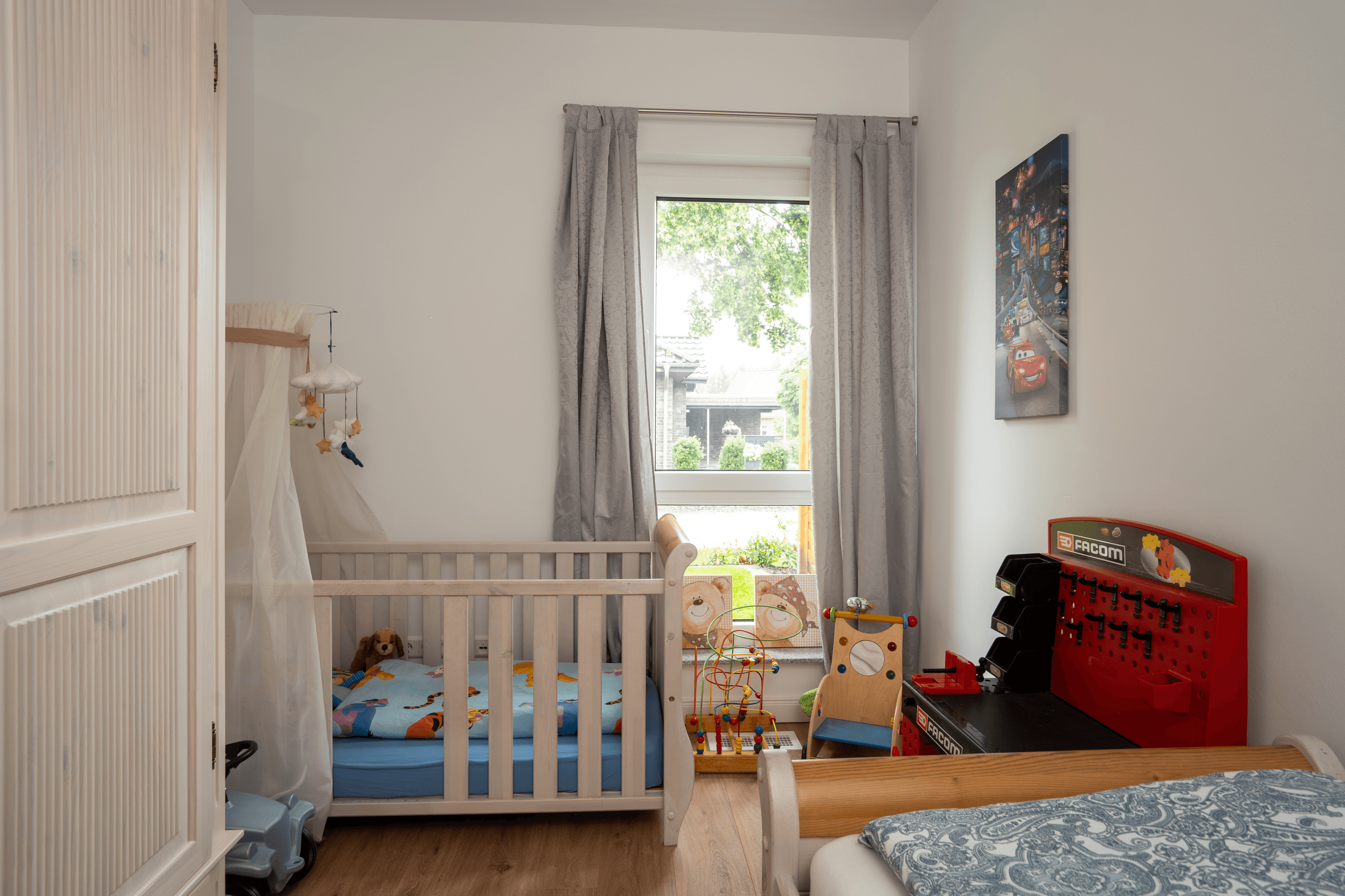 Kinderzimmer in dem Ferienhaus Linde1 in Winsen Aller