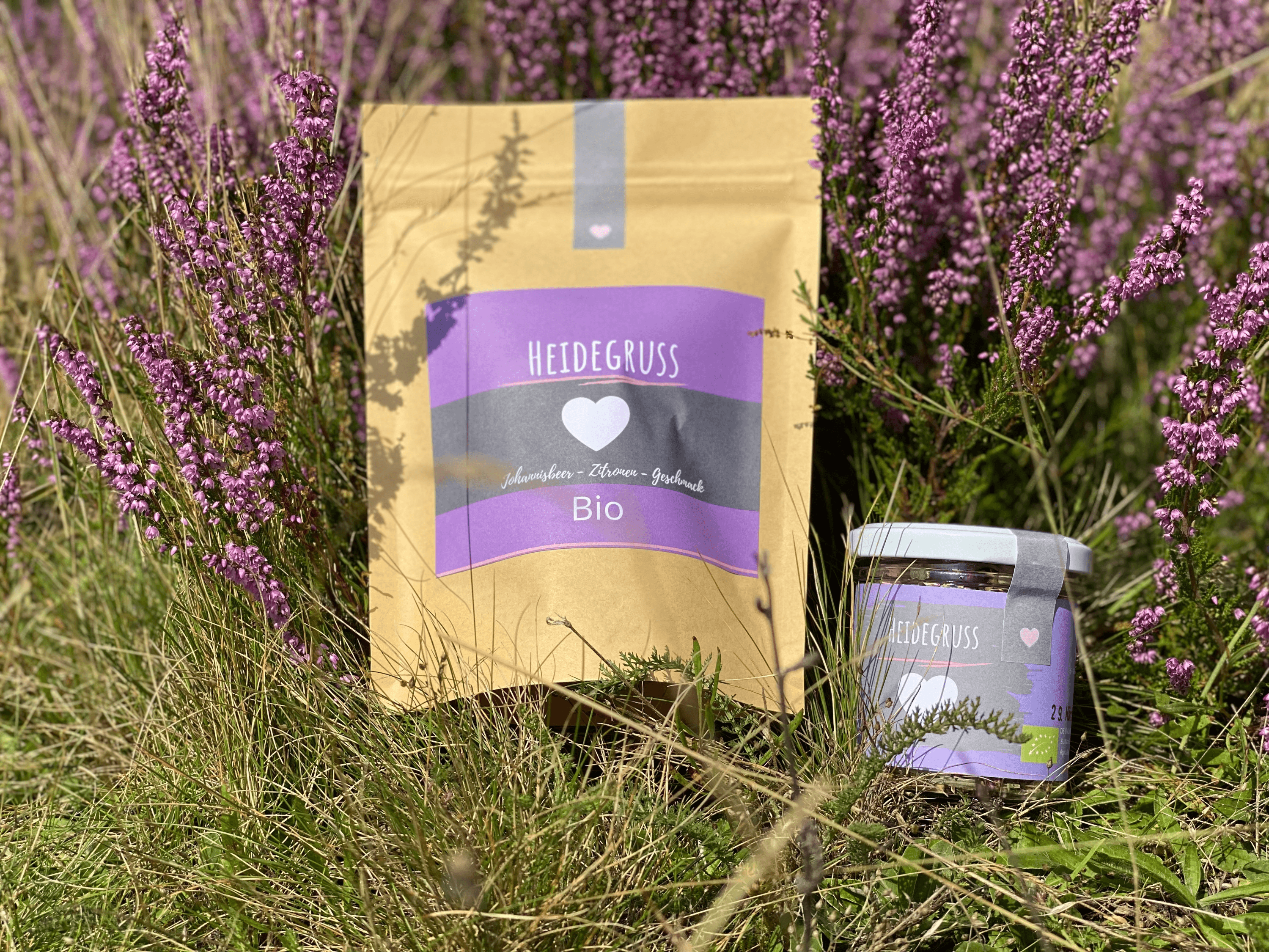 Heidegruss Teeherzen, ein regionales produkt aus der heide