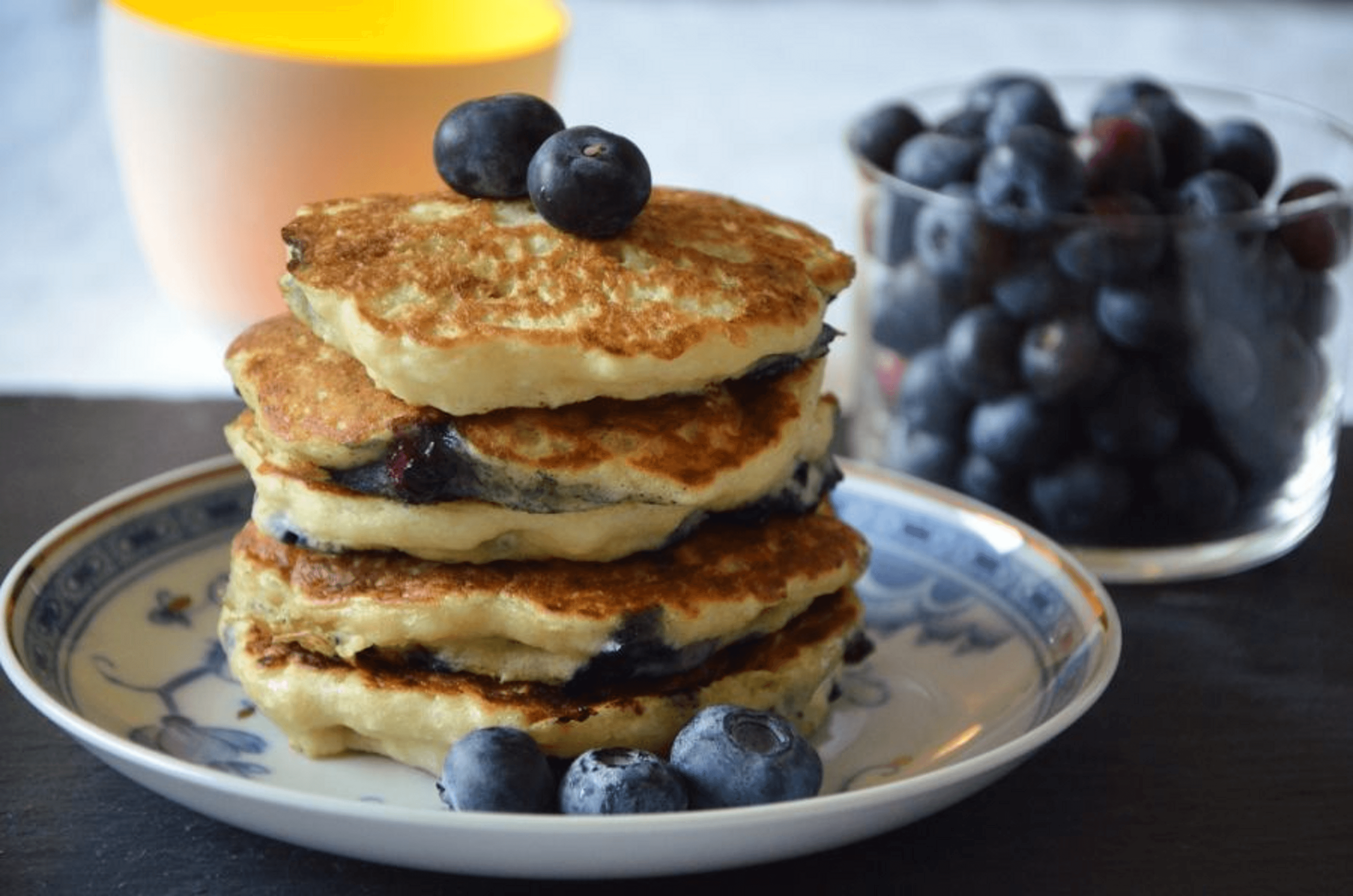 Blaubeer Pancakes sind ein produkt aus der region lüneburger heide