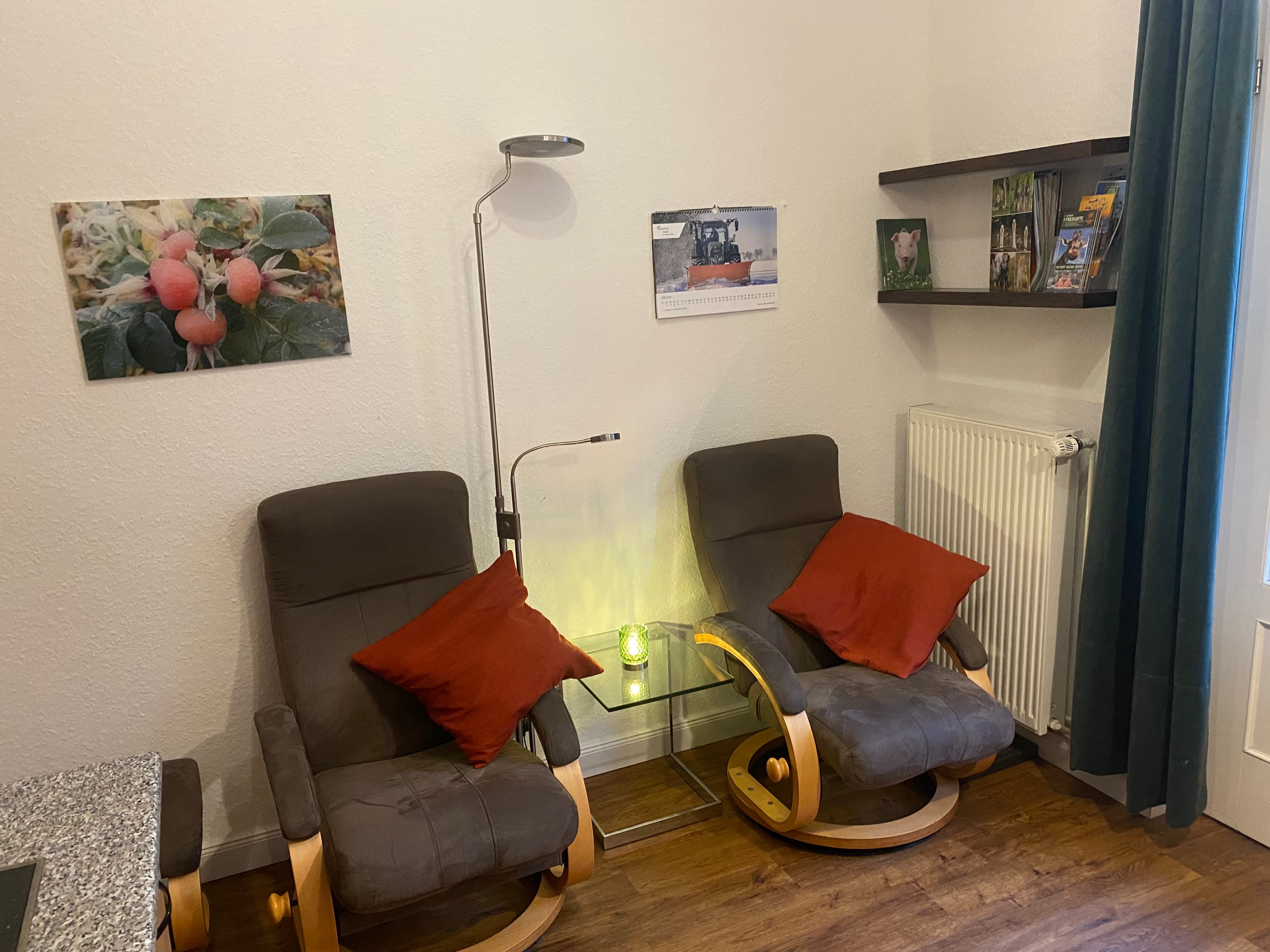 Neuland-Hof Spöring Ferienwohnung Roseneck Wohnbereich