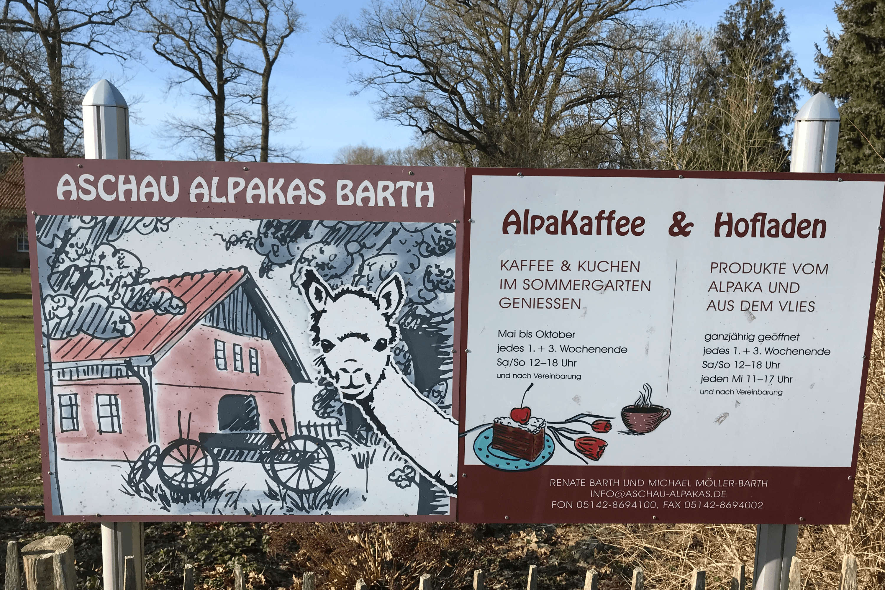 Alpaka-Hof in Habighorst bei Eschede in der Südheide