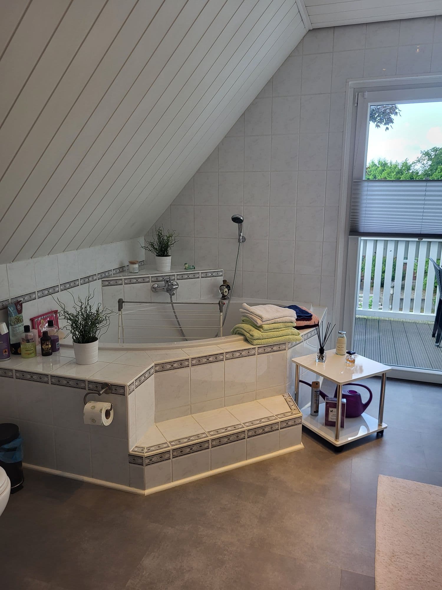 Badezimmer in der Ferienwohnung am Allerbogen