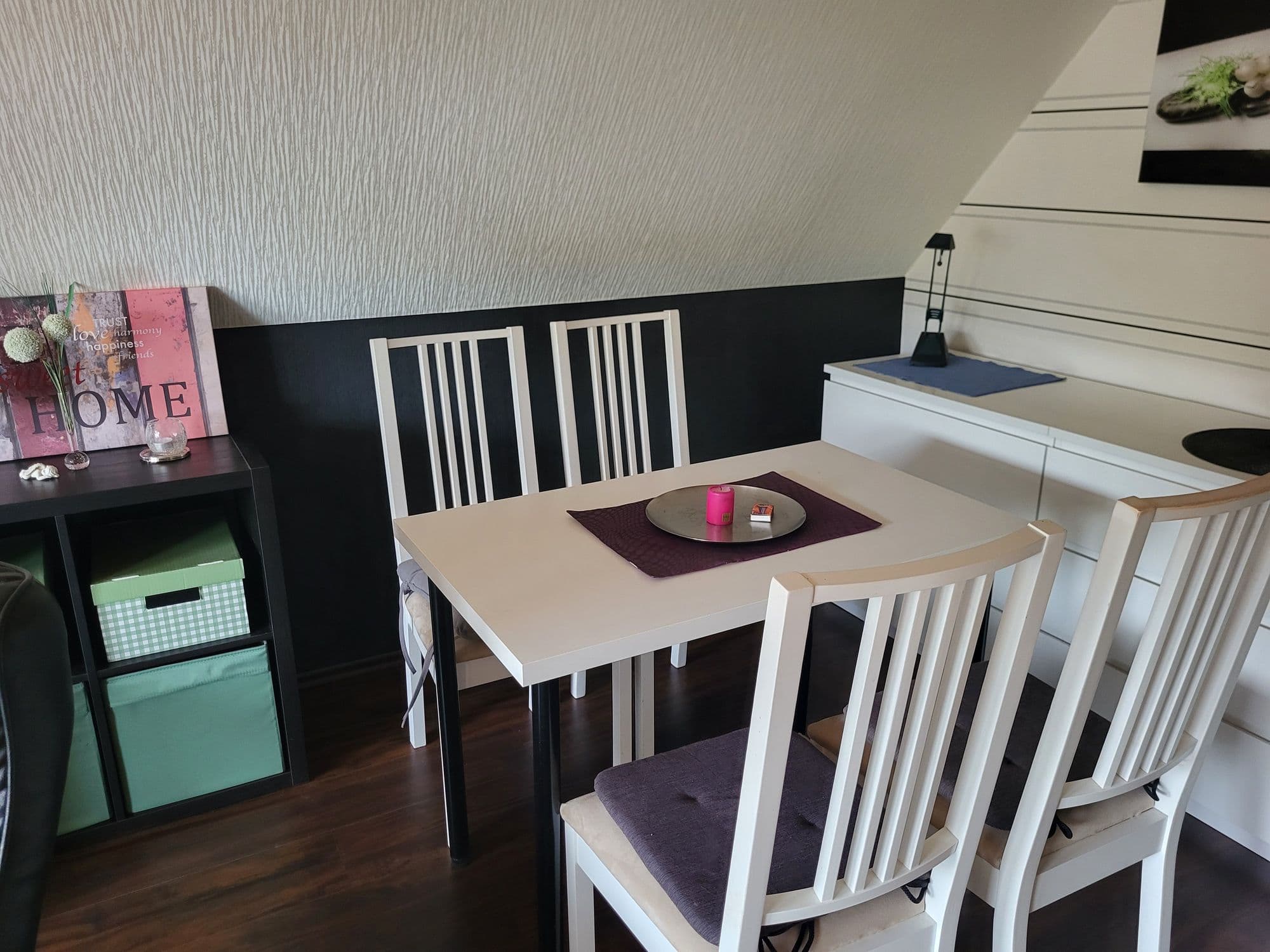 Essecke in der Ferienwohnung am Allerbogen