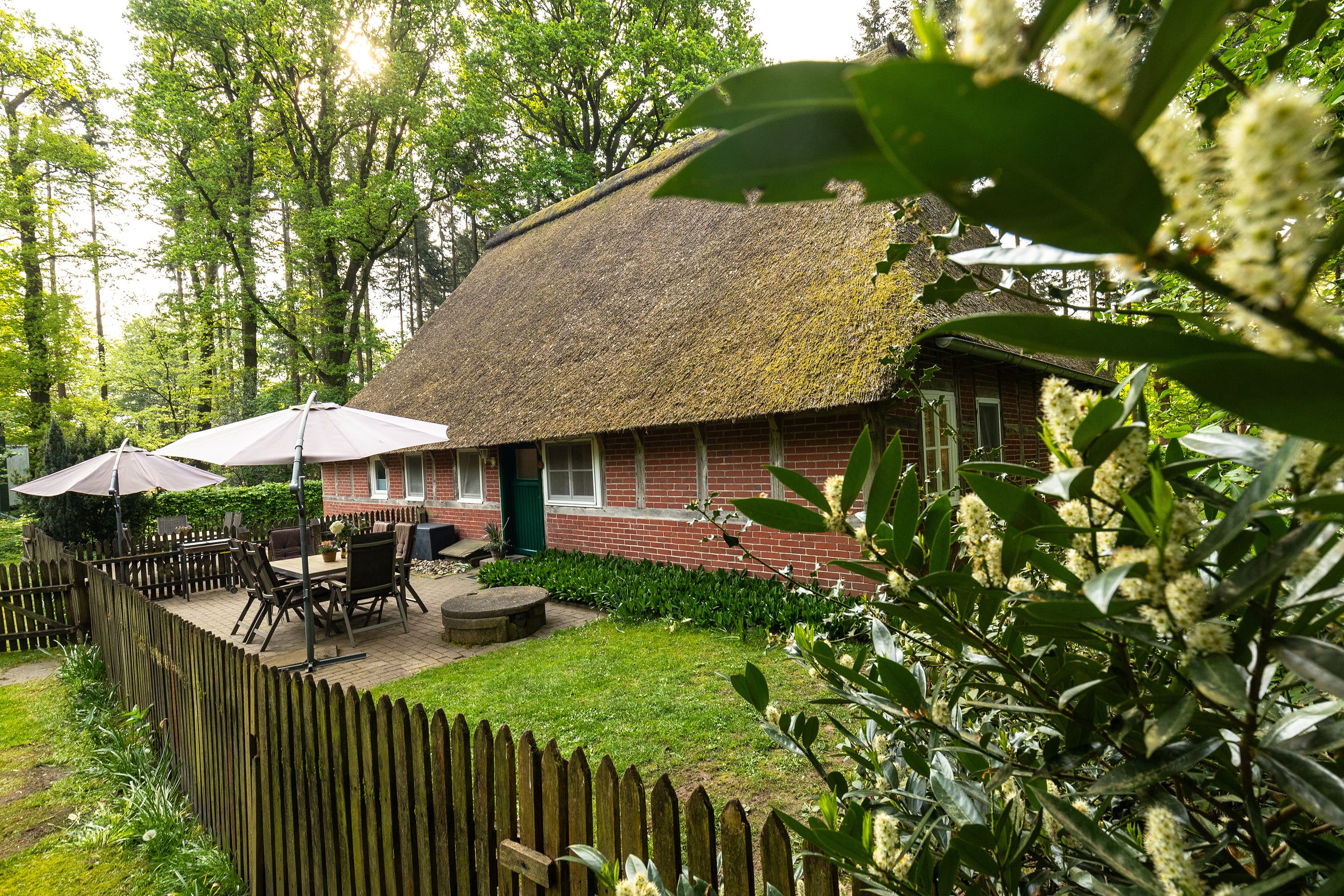 Aussenansicht der Ferienwohnung Twiesselmoor auf dem Hof Bockelmann in Bispingen Lüneburger Heide