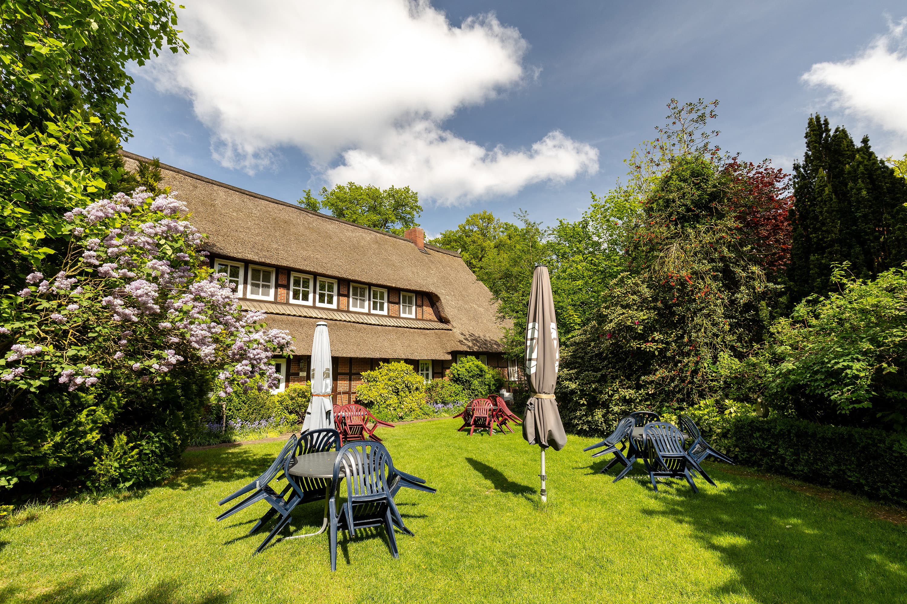 Garten auf dem Hof Bockelmann in Bispingen Lüneburger Heide
