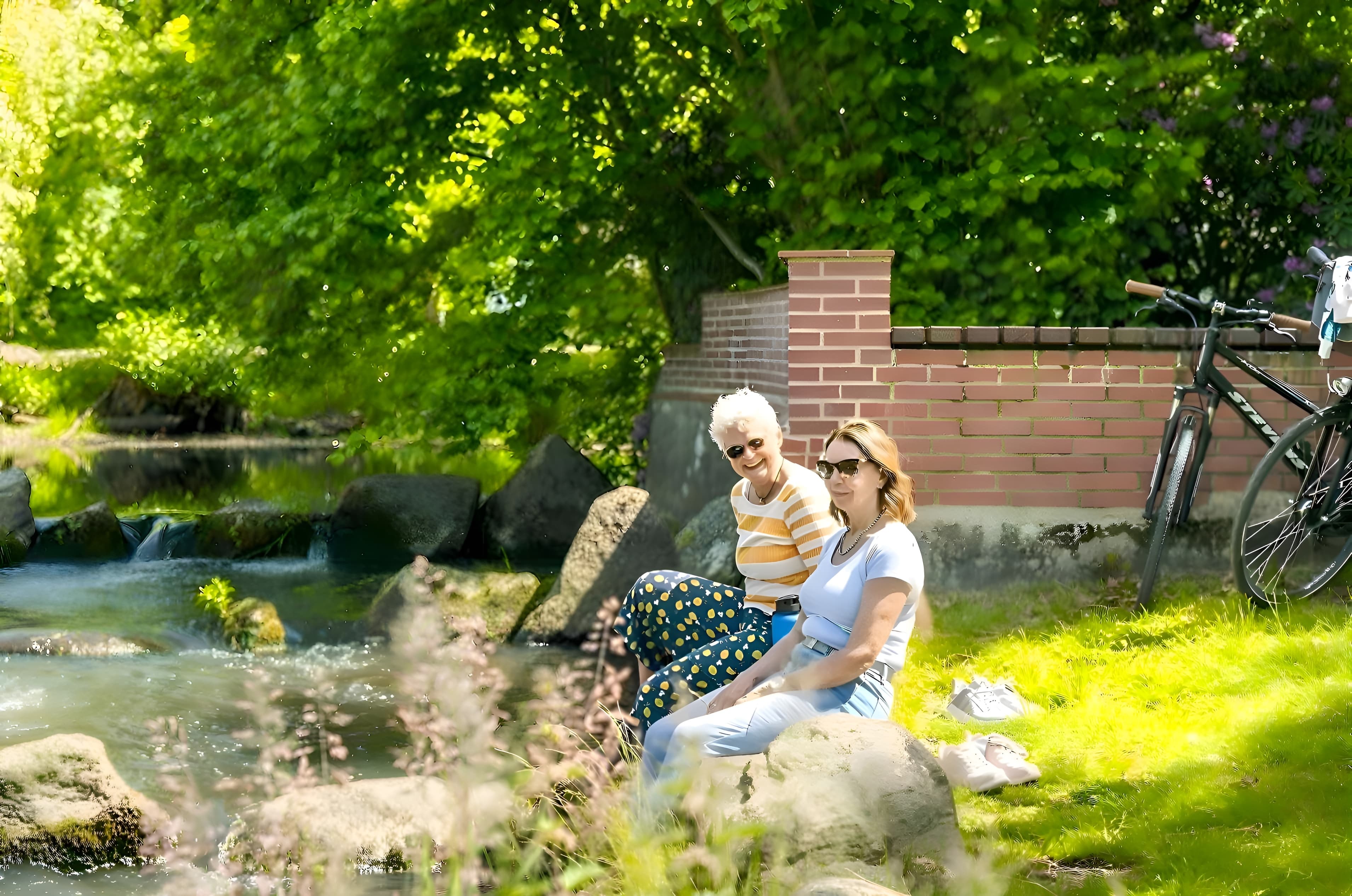 Am Fluss Böhme in Bad Fallingbostel kann man viel unternehmen