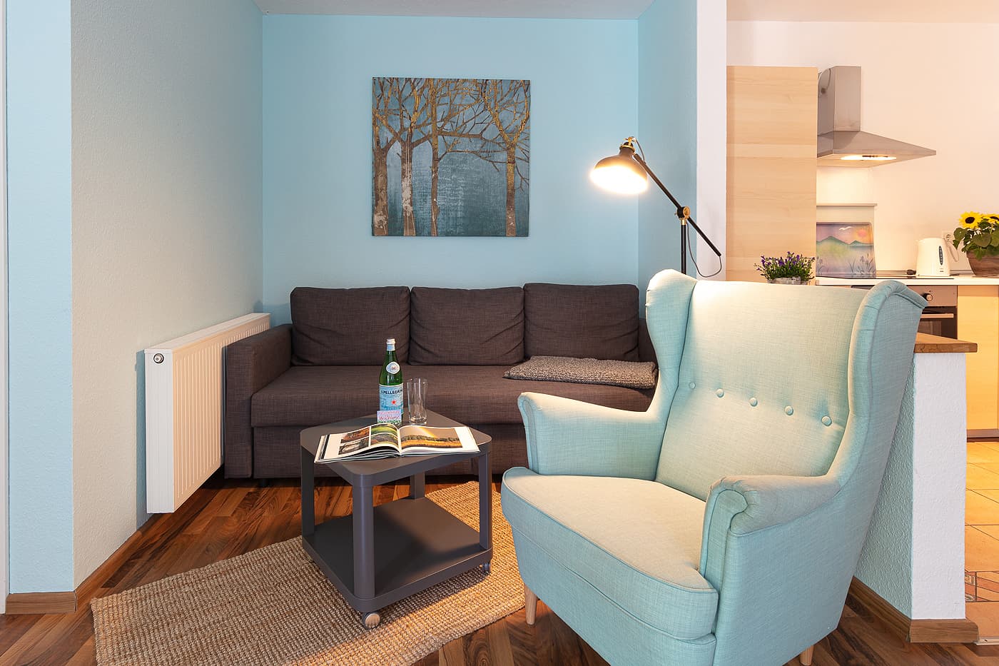 Wohnzimmer Ferienwohnung Wildblume I