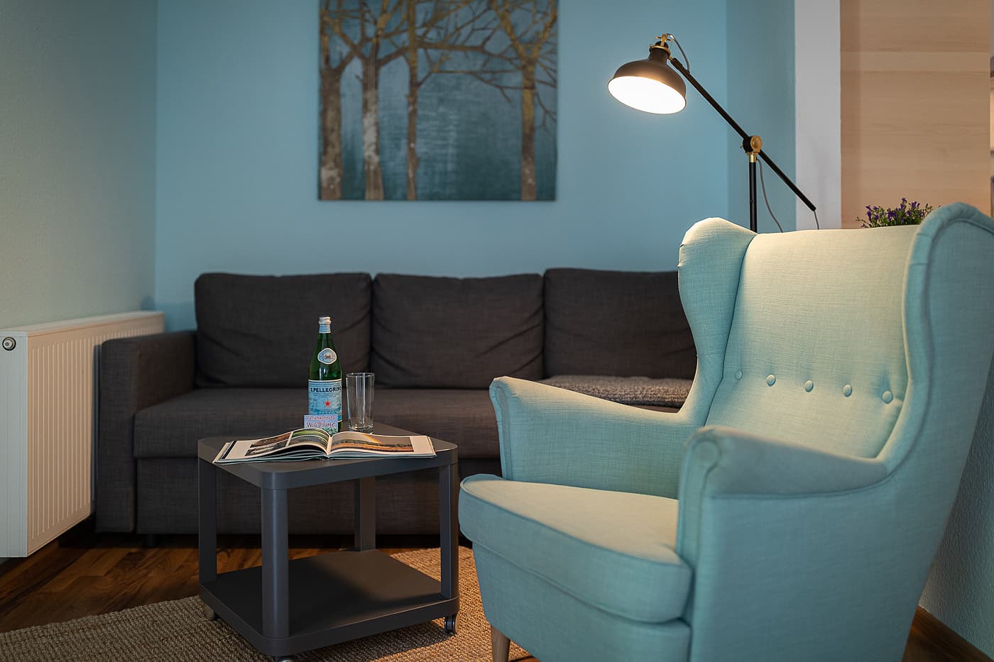 Wohnzimmer Ferienwohnung Wildblume I