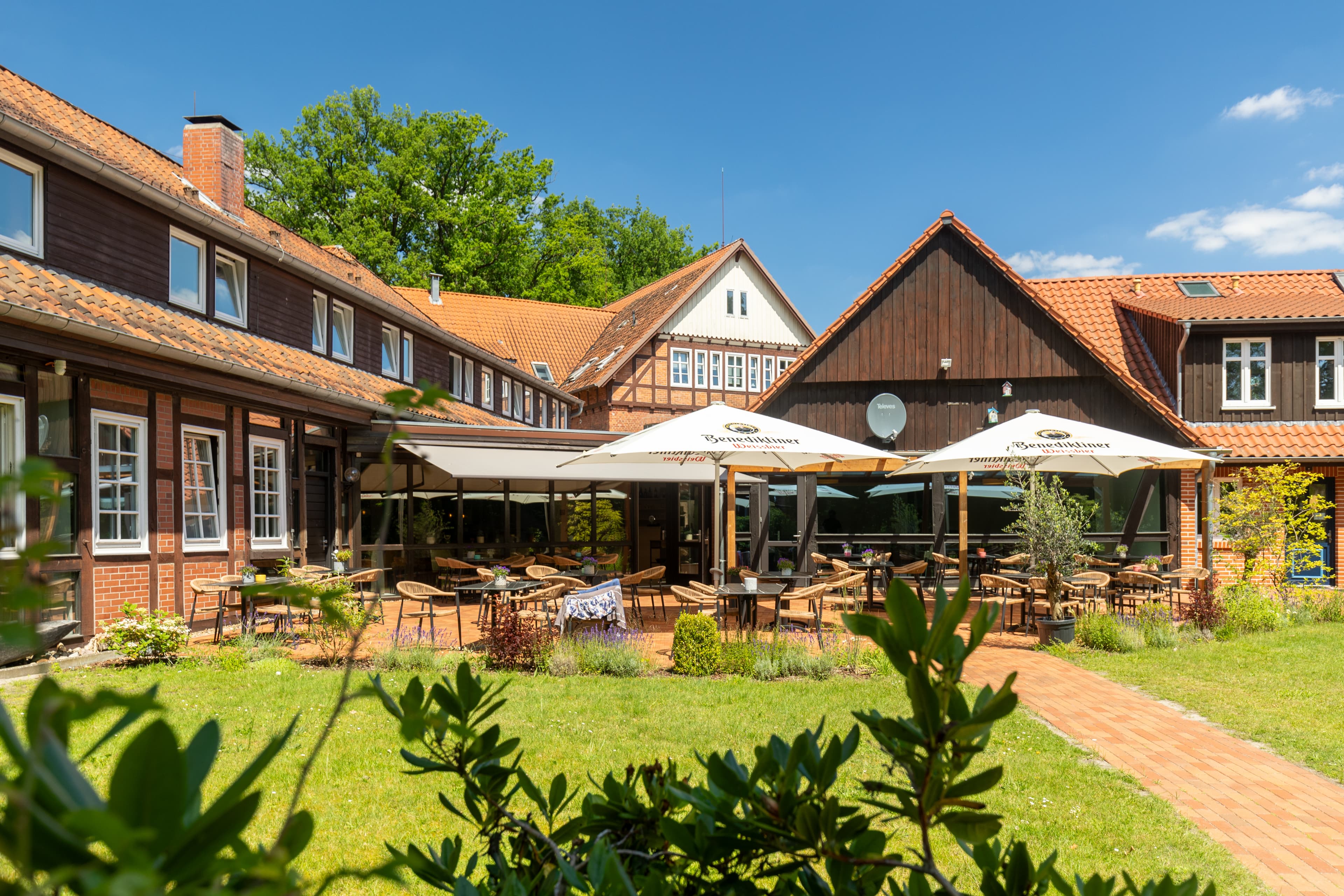 Terrasse Ludwig-Harms-Haus Hotel & Restaurant Hermannsburg