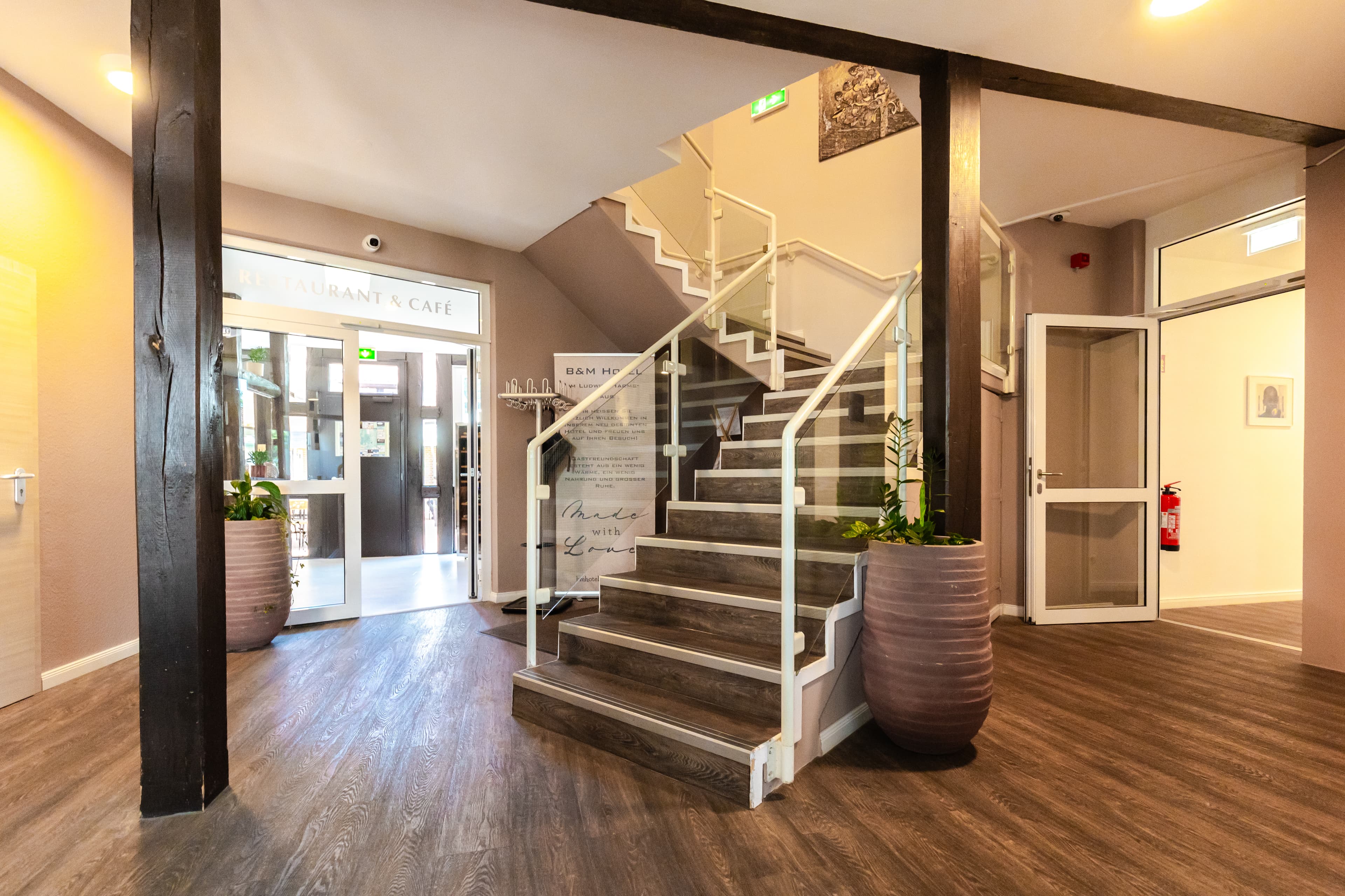 Treppenaufgang Ludwig-Harms-Haus Hotel & Restaurant Hermannsburg