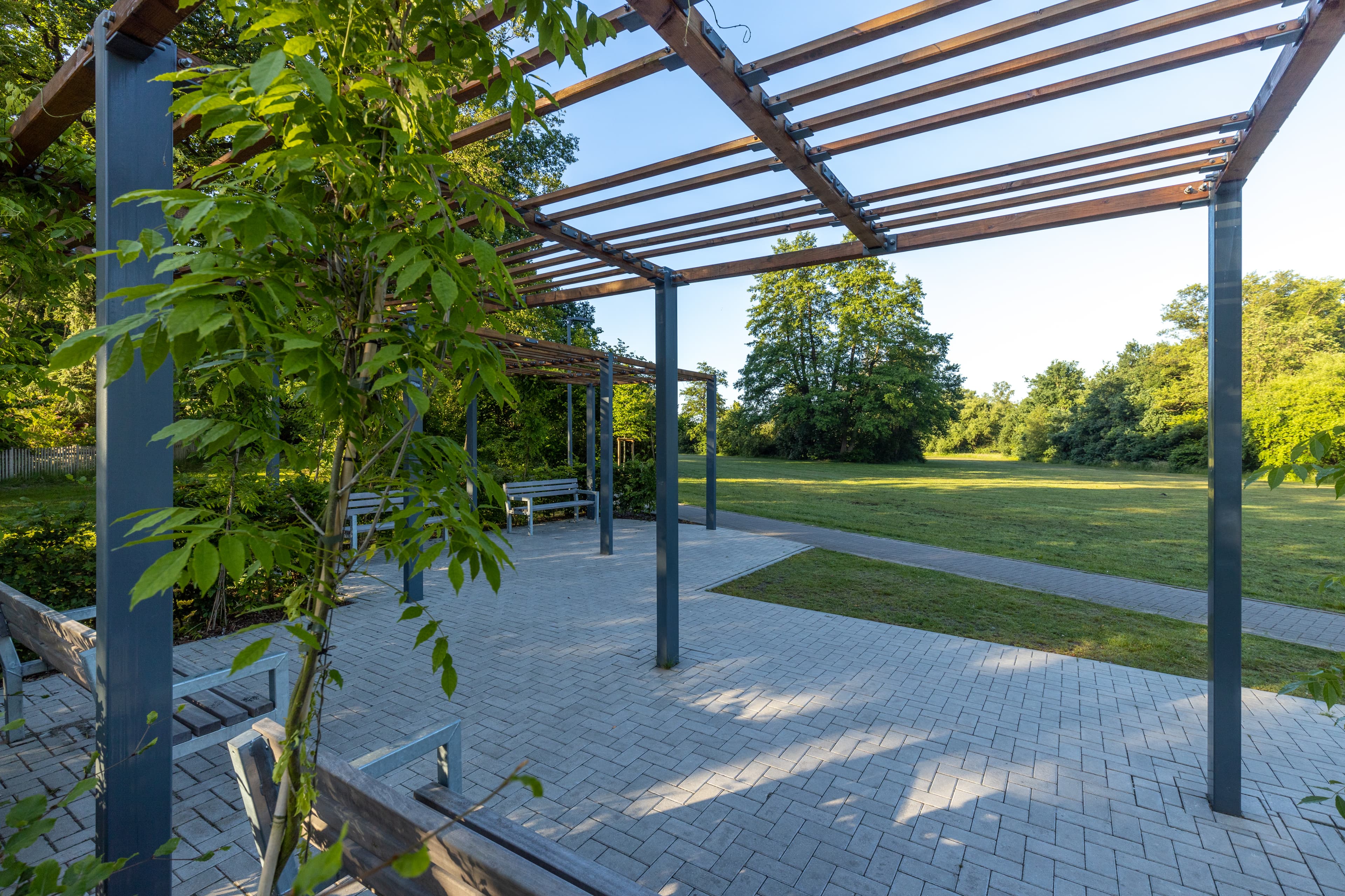 Sitzgelegenheit im Örtzepark in Hermannsburg