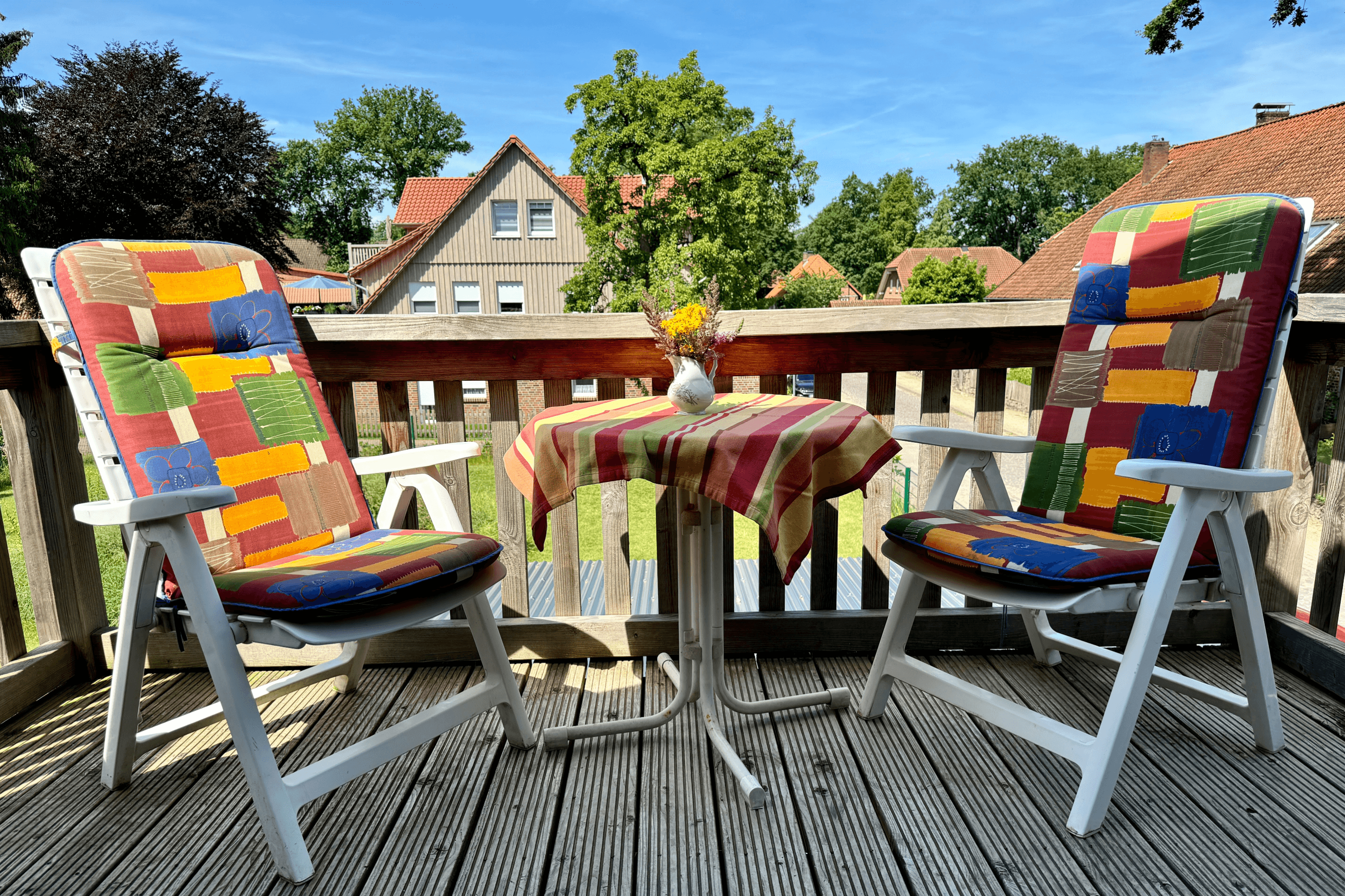 Balkon Ferienwohnung zwei Müden Örtze