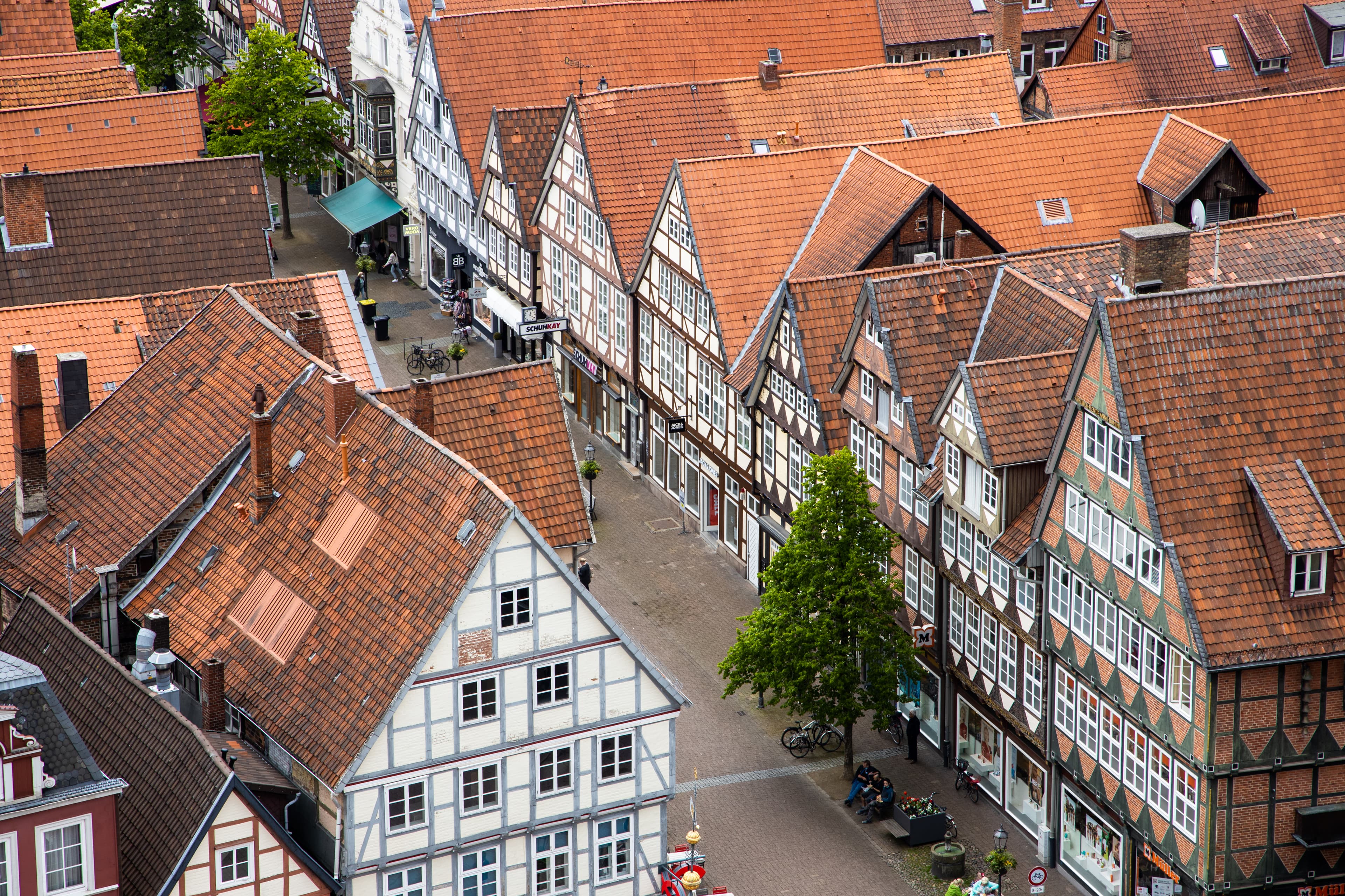 Stadtkirche St. Marien Celle Aussicht vom Glockenturm