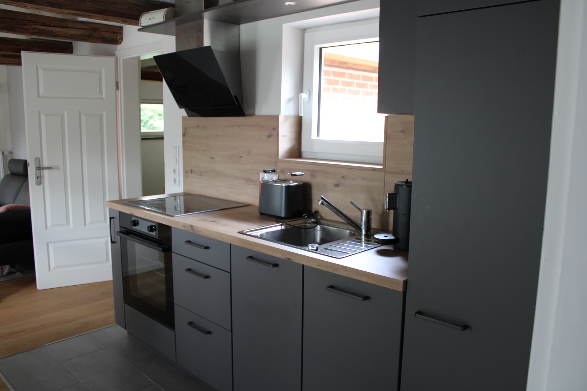 Küche in der Ferienwohnung Meta`s Hof Lachendorf