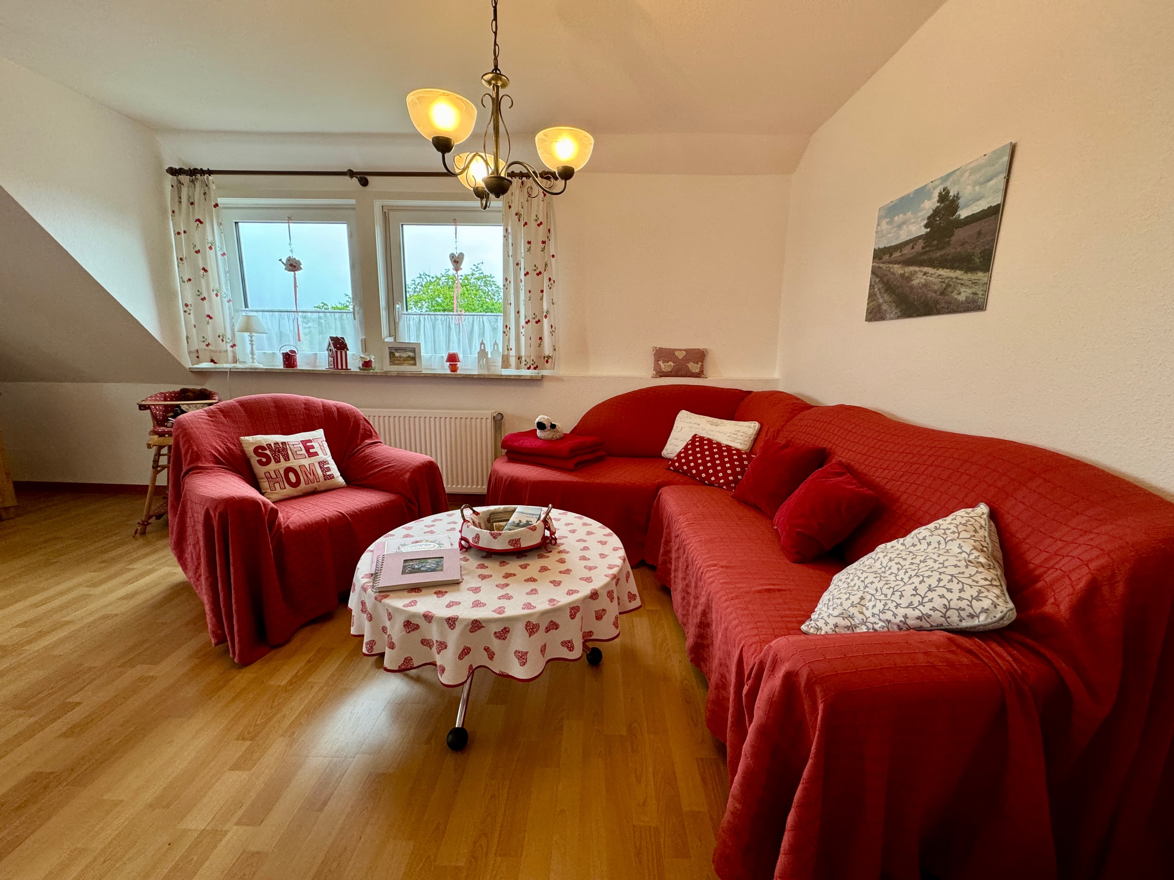 Wohnzimmer Ferienwohnung Garmatter Hermannsburg