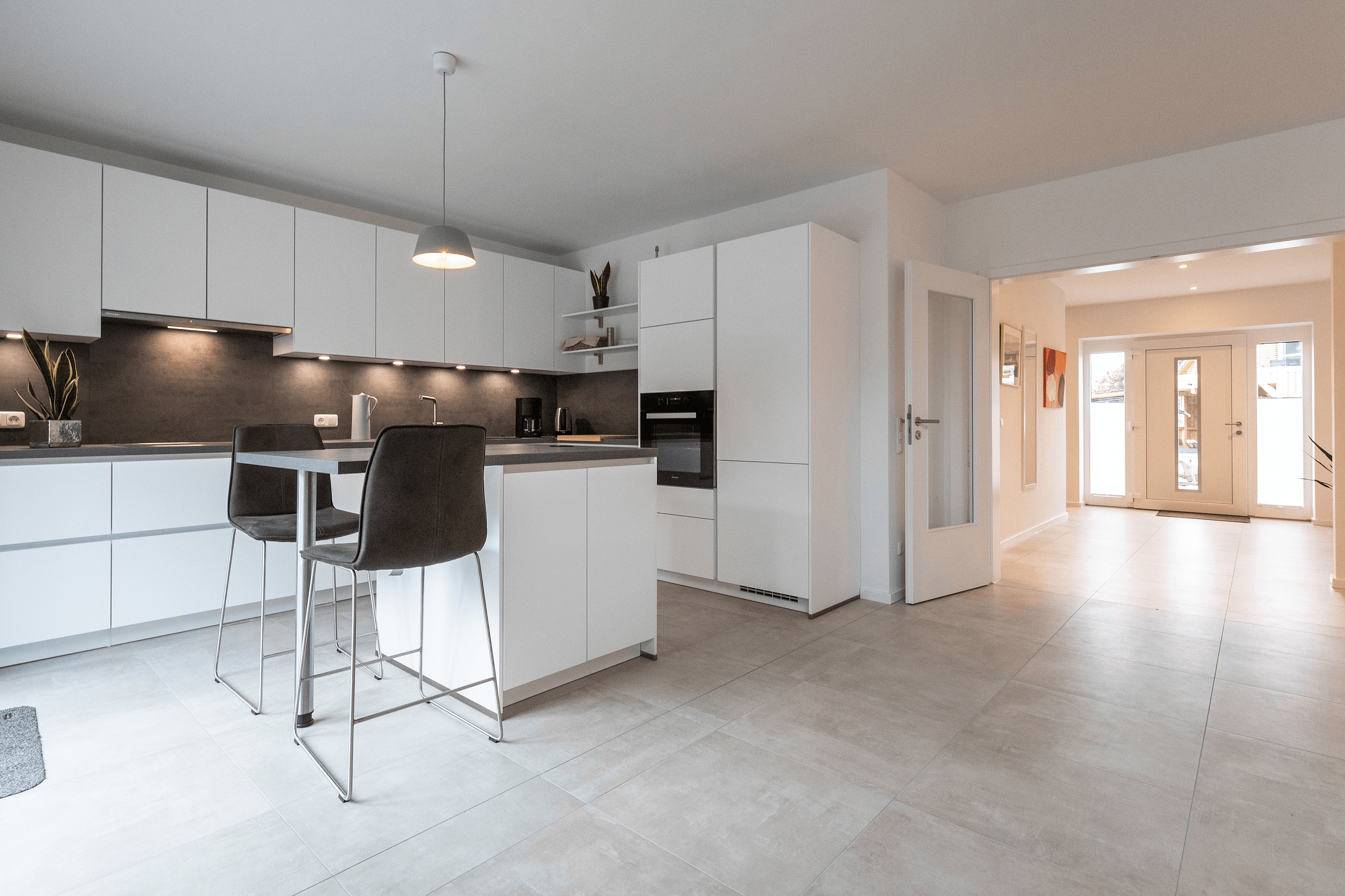 moderne einrichtung im ferienhaus wiesenblume in der lüneburger heide