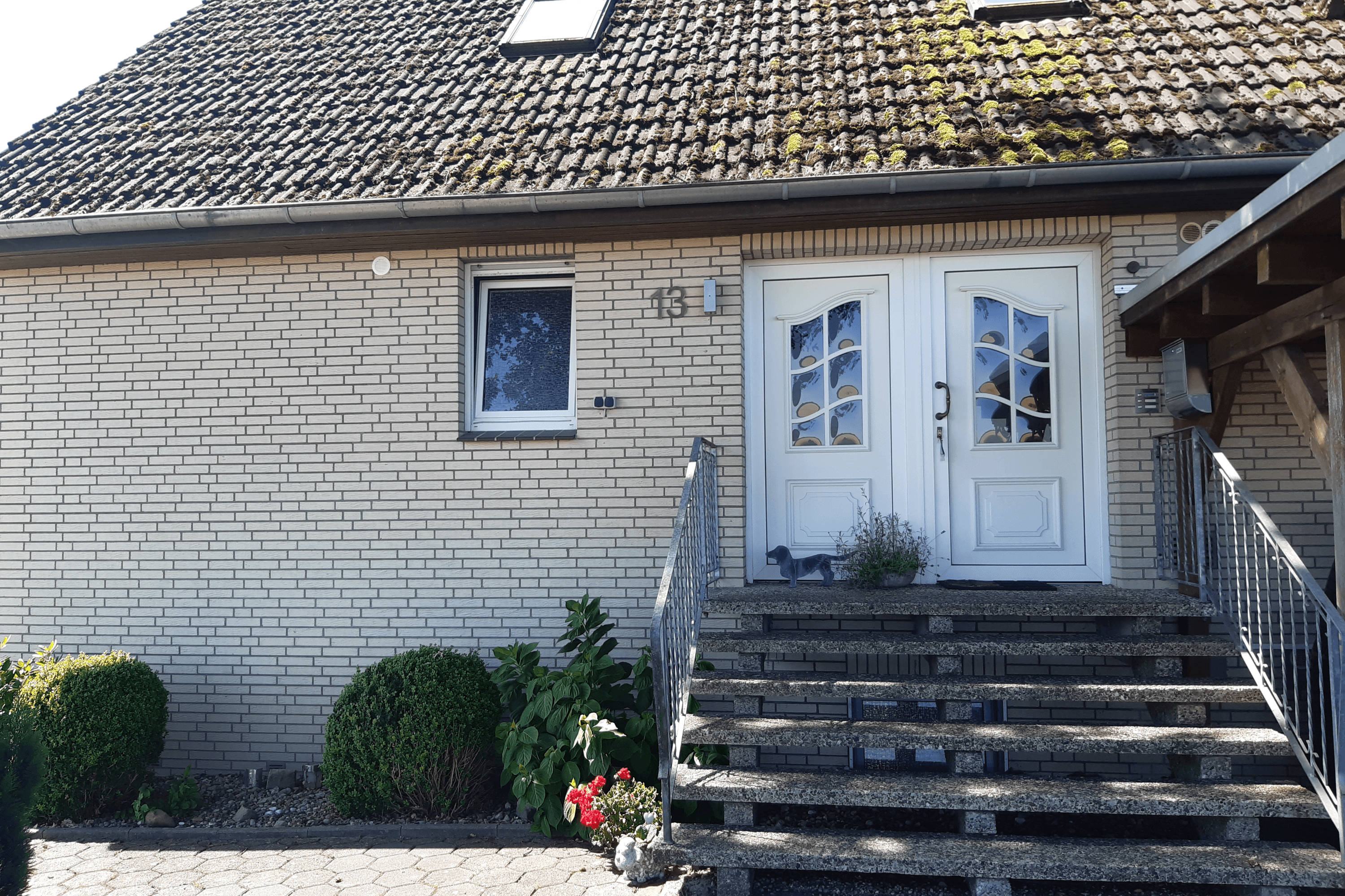 Eingang zur Ferienwohnung Am Mühlenbach Bergen