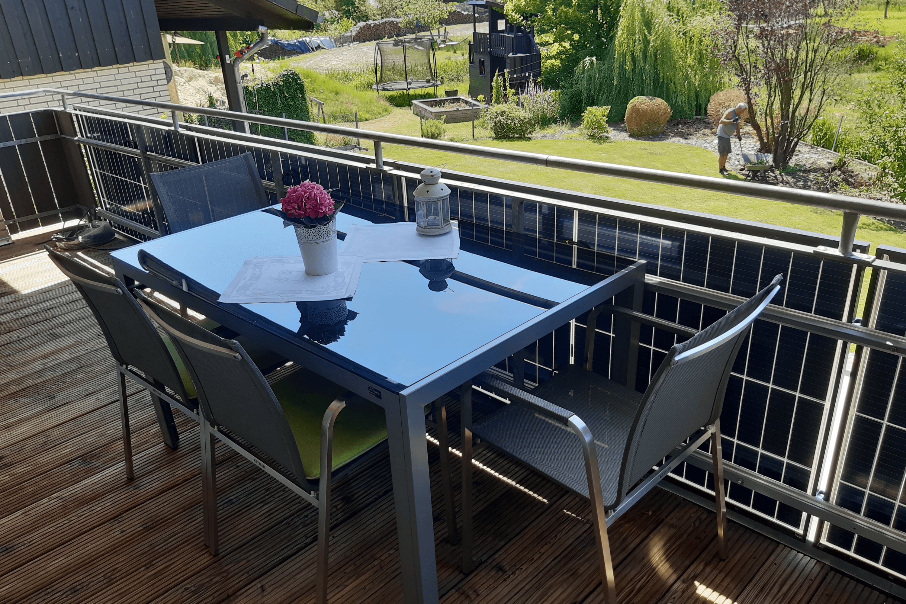 Balkon an der Ferienwohnung Am Mühlenbach Bergen