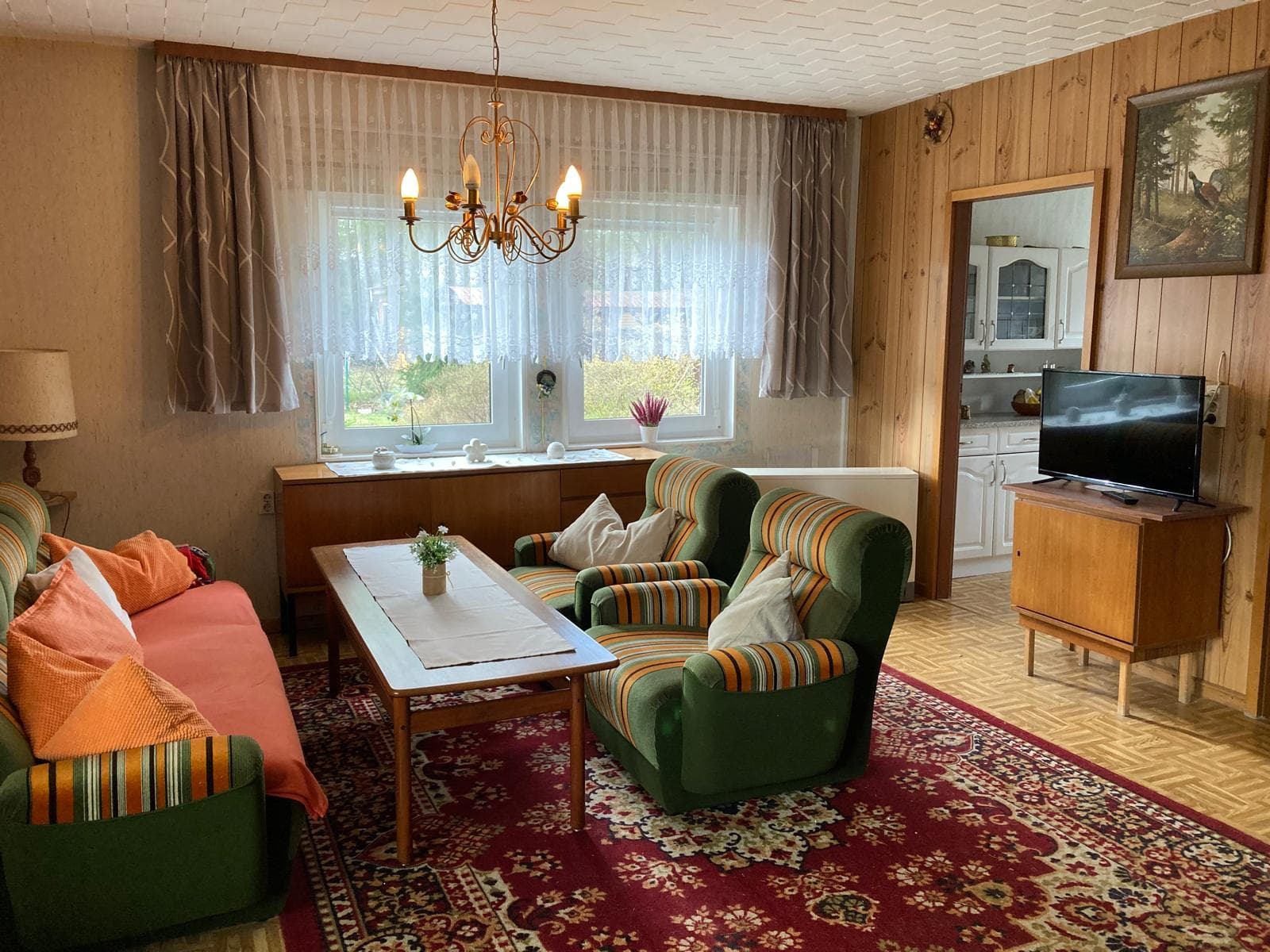 Wohnzimmer Ferienhaus Klein Winsen Aller