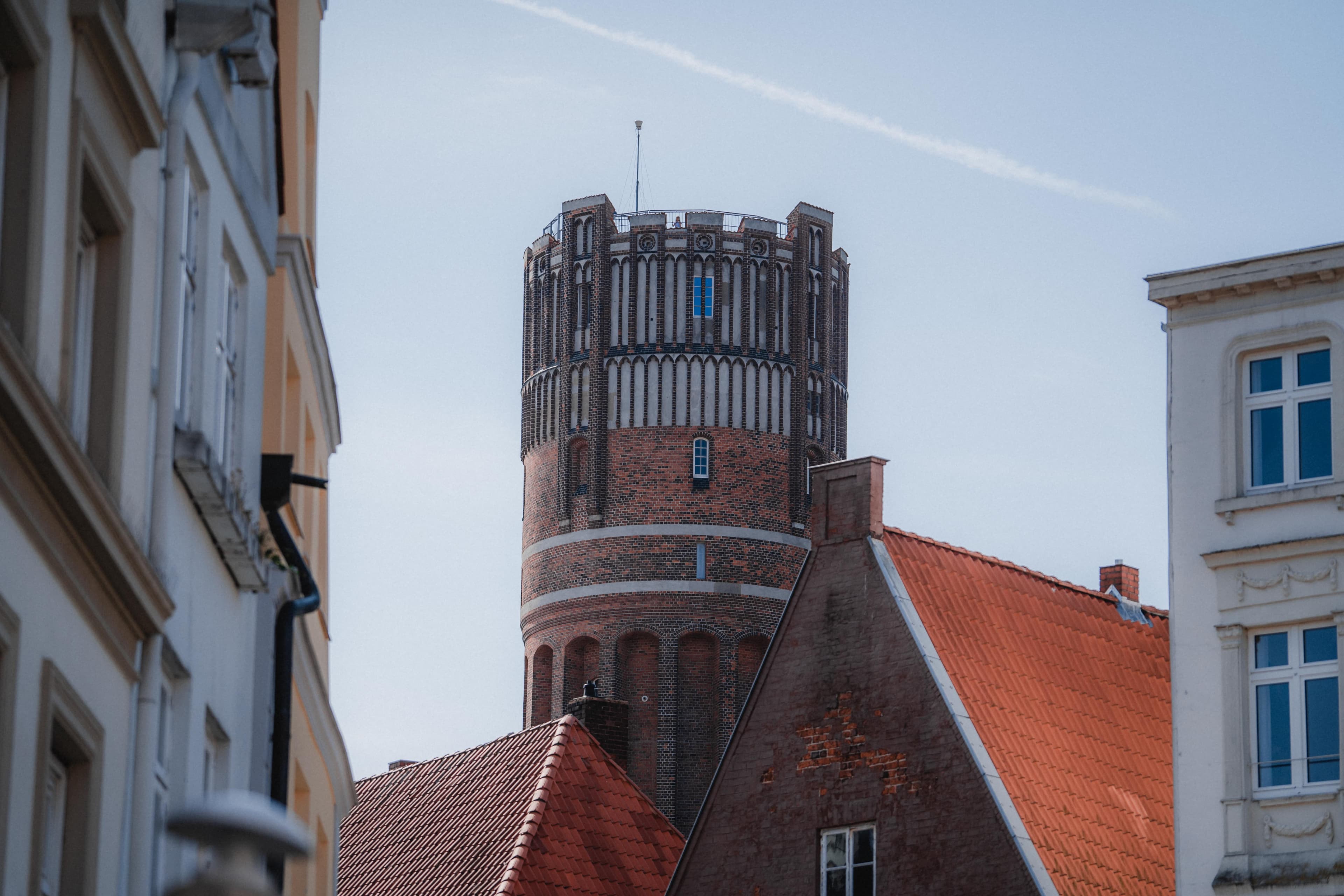 Blick auf den Wasserturm in LüneburgView of the water tower in LüneburgUdsigt til vandtårnet i LüneburgUitzicht op de watertoren in Lüneburg