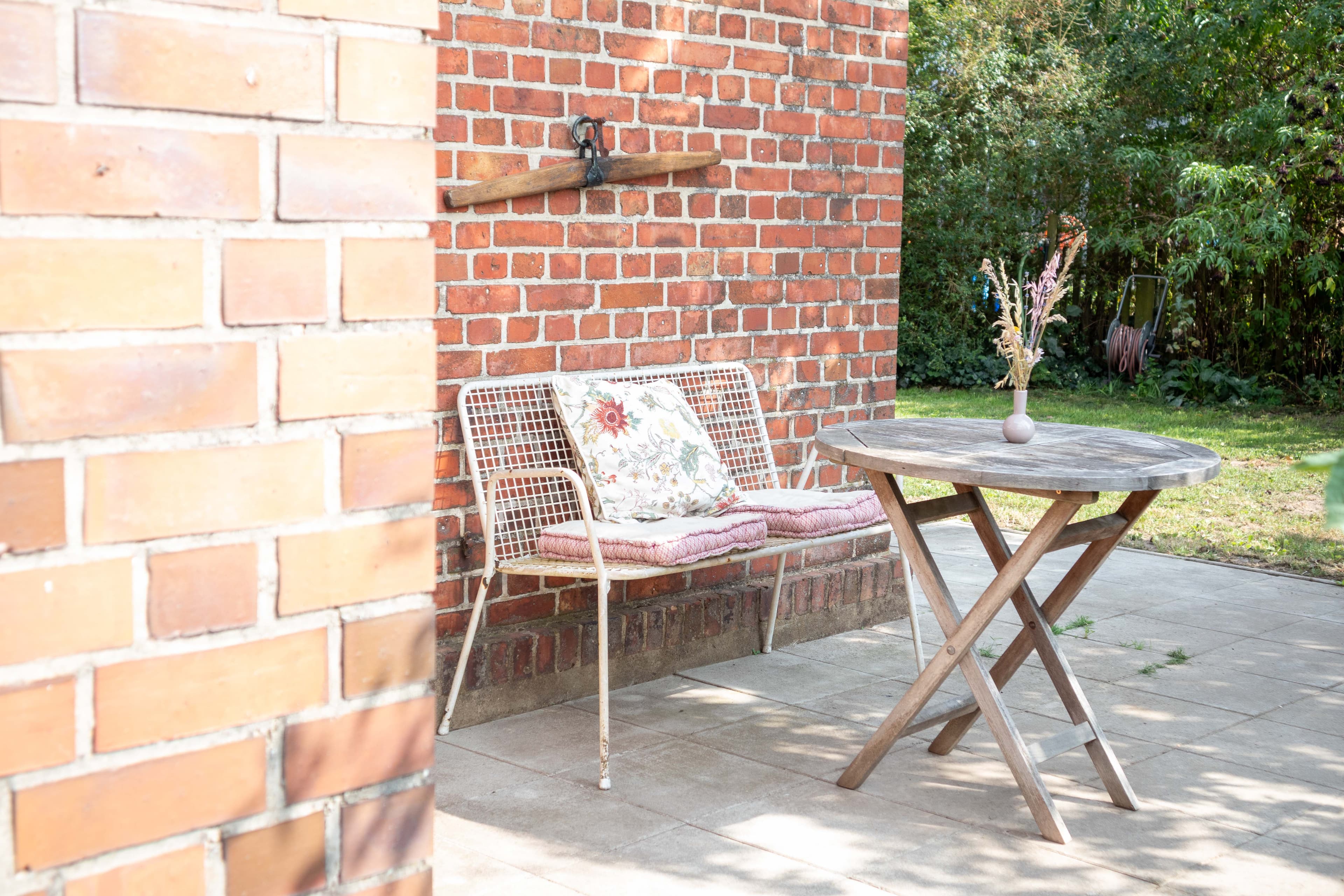 Terrasse in der Ferienwohnung Stellah in der Lüneburger Heide