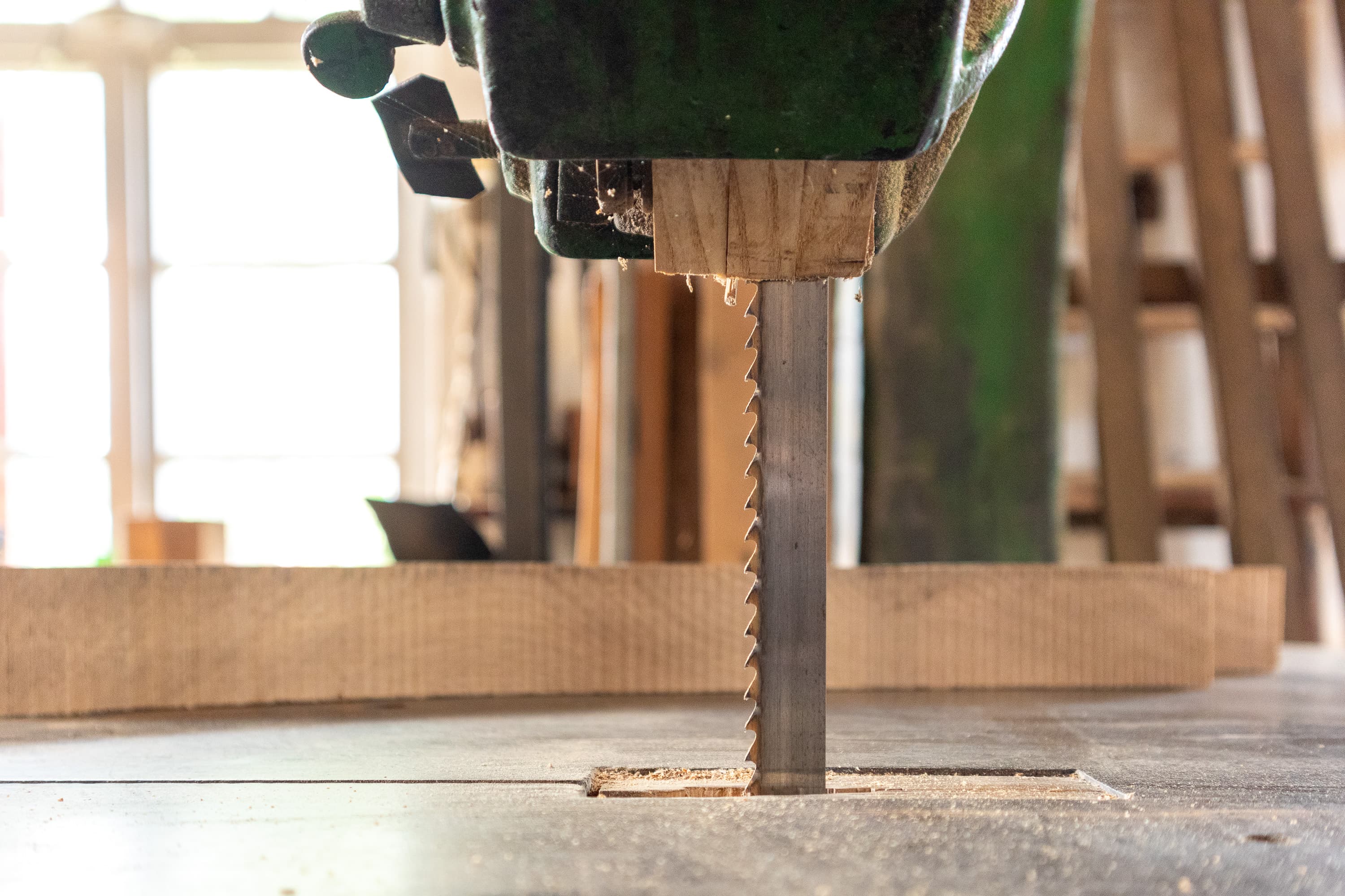 Stichsäge in der Stellmacher-Werkstatt