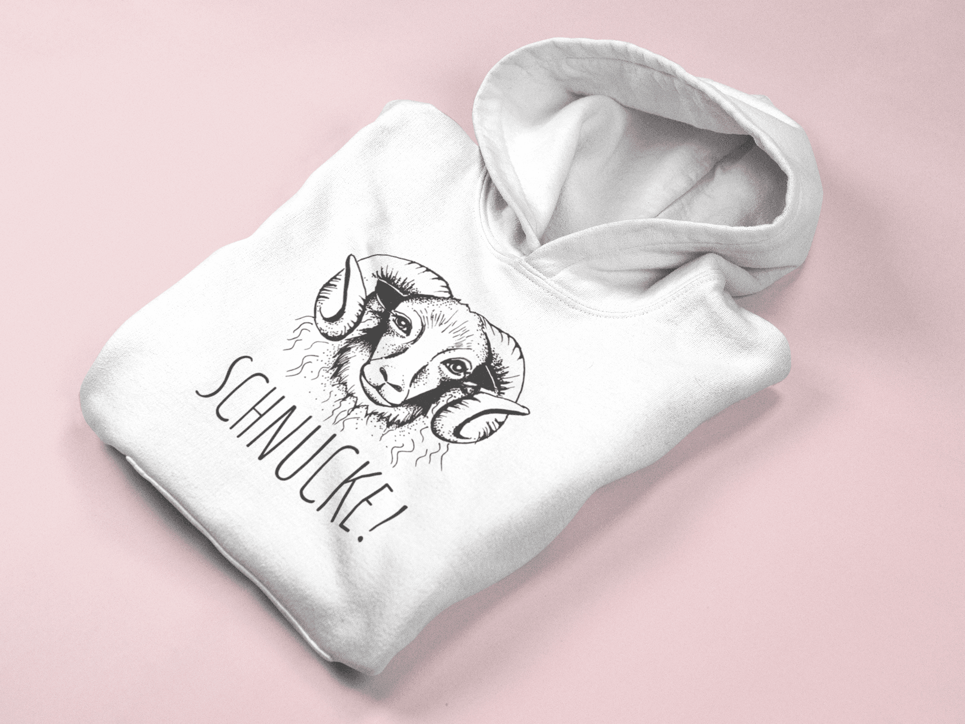 Hoodie mit Motiv Schnucke