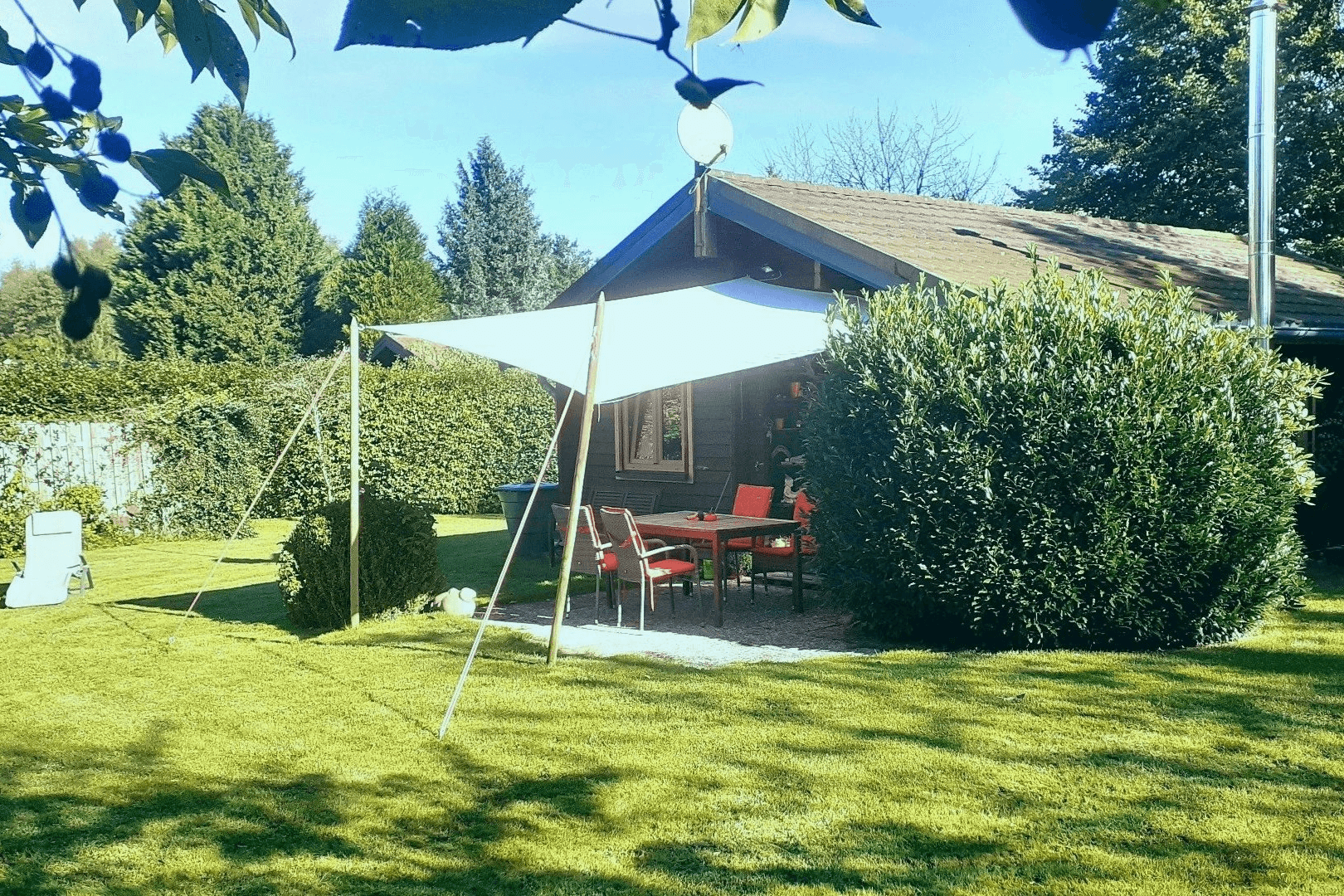 Garten Ferienhaus Holzhaus am Heidesee Müden Örtze