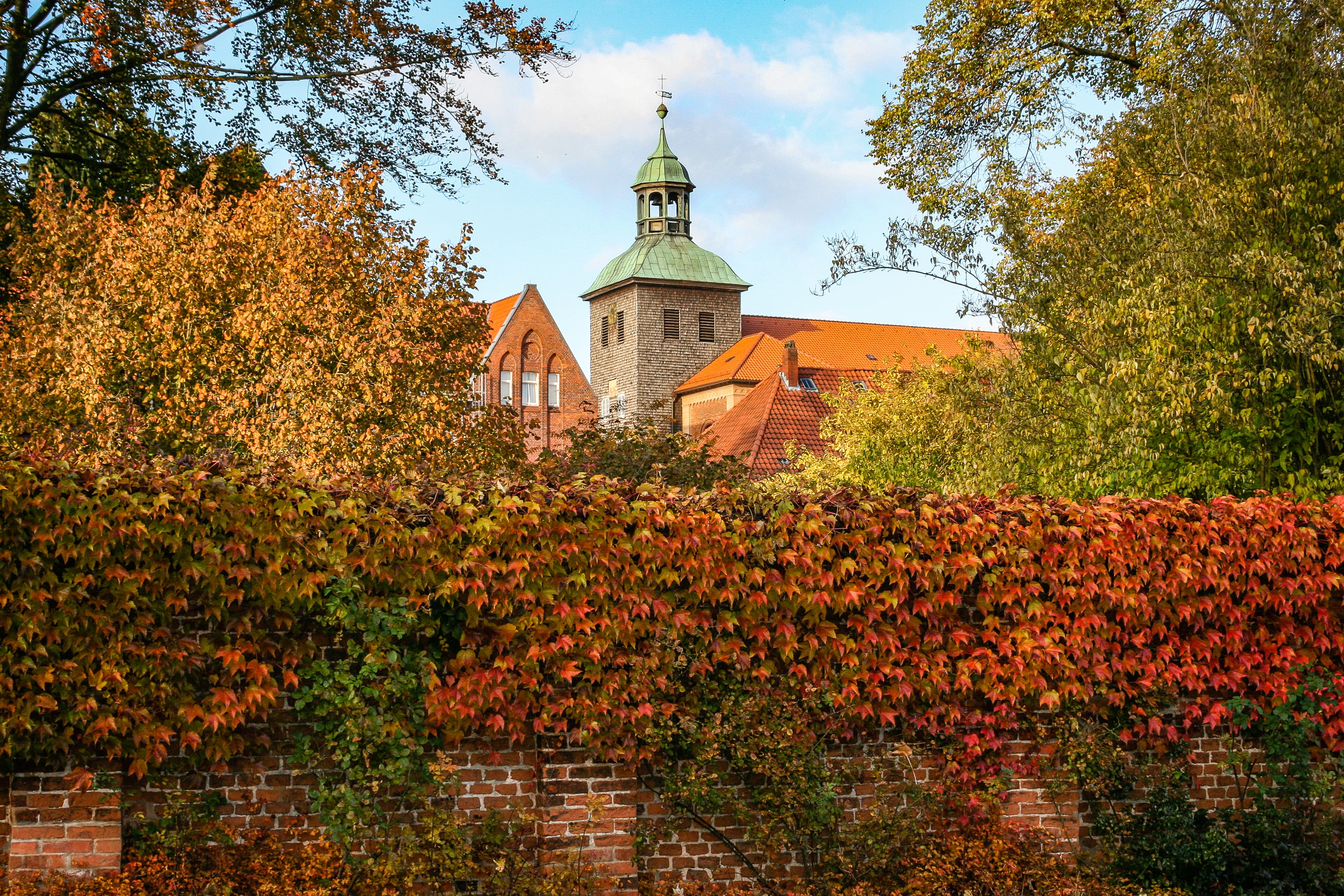 Kloster Walsrode im Herbst in der Lüneburger Heide