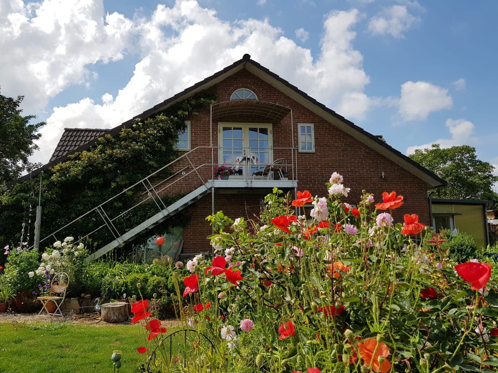 Aufgang zur Ferienwohnung Fischer Bröckel
