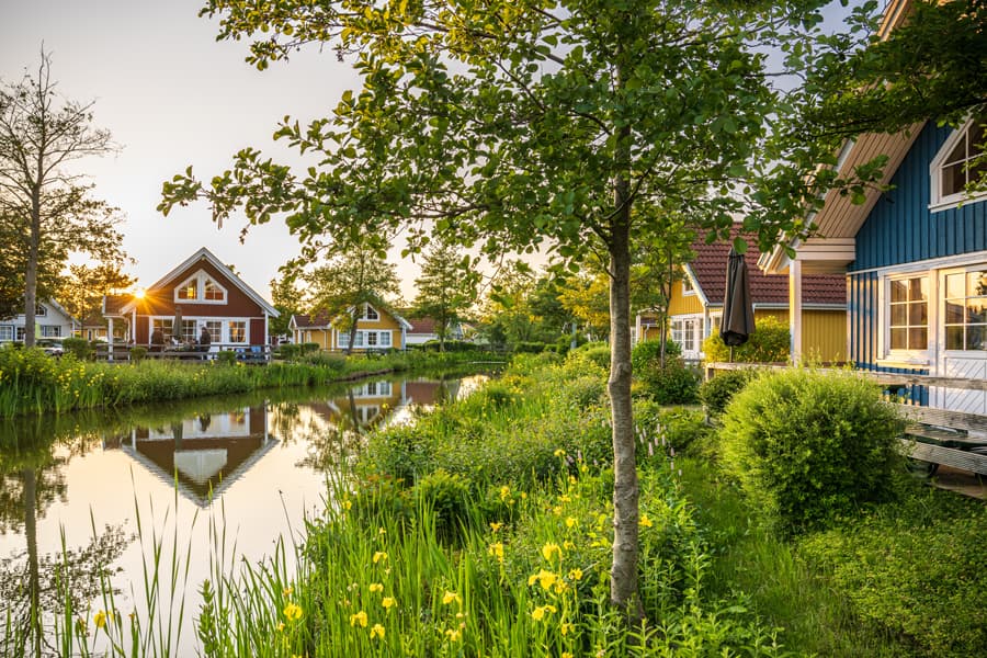 Im Südsee Camp kann man auch Ferienhäuser mieten