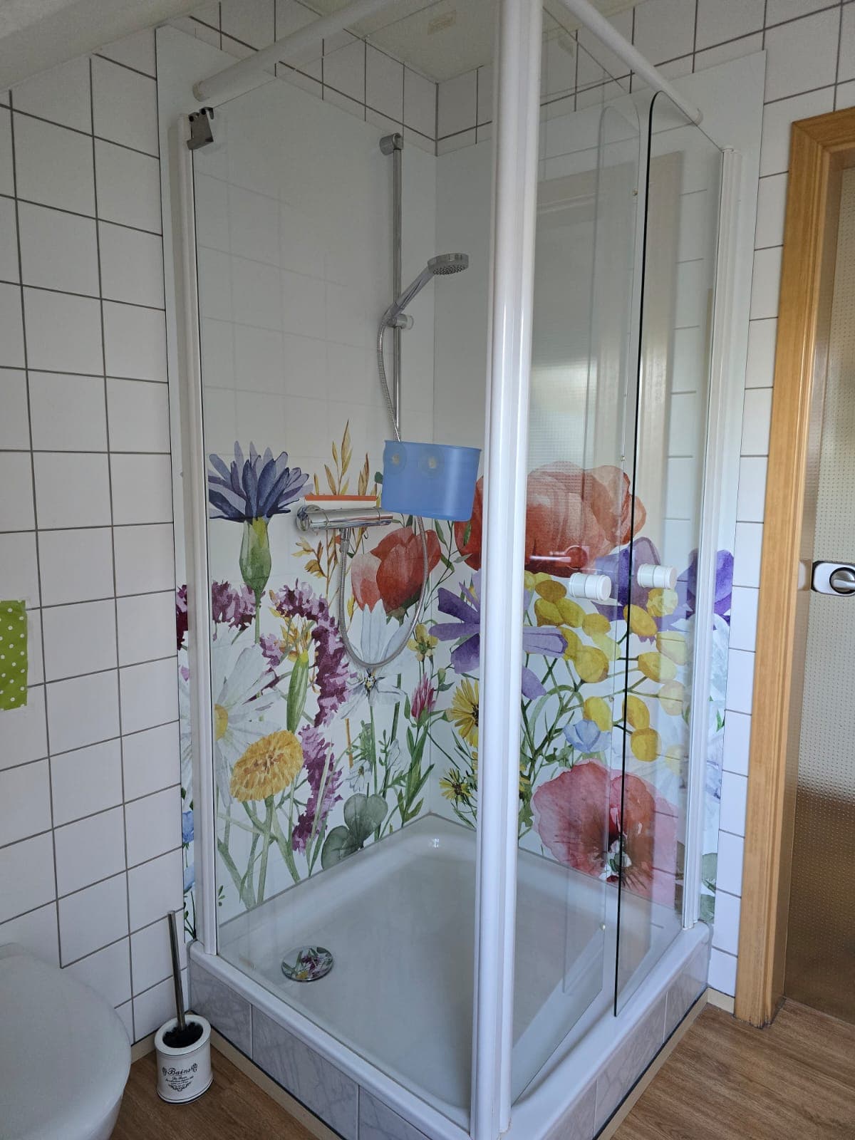 Dusche in der Ferienwohnung Fischer