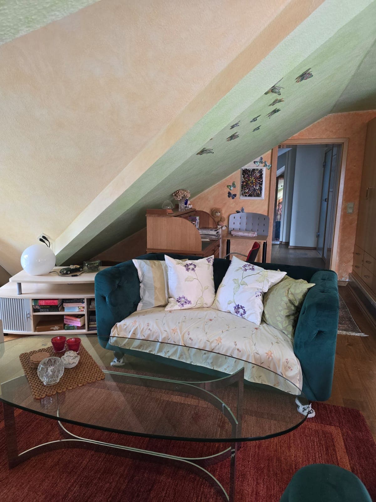 Wohnzimmer in der Ferienwohnung Fischer Bröckel