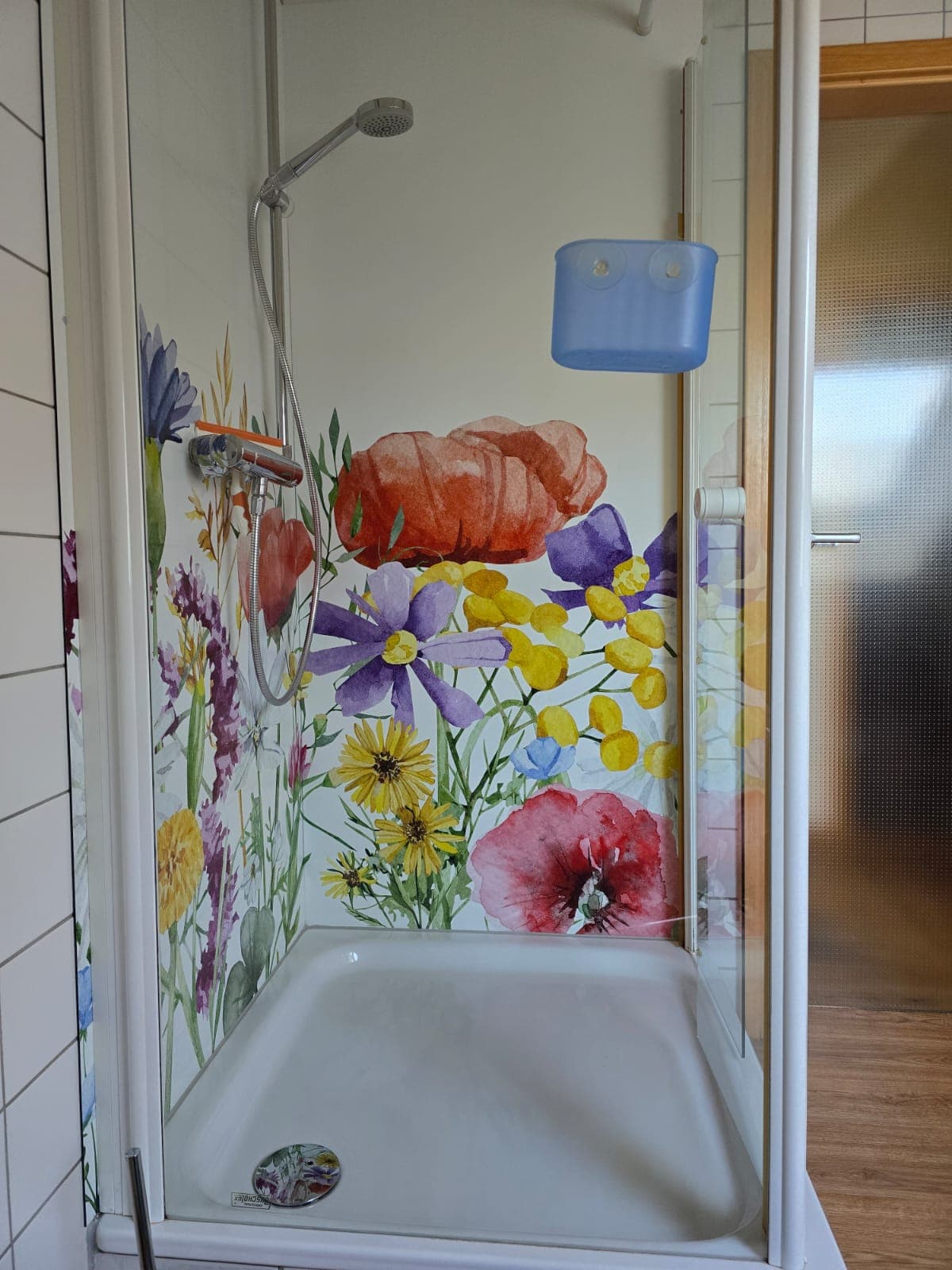 Dusche in der Ferienwohnung Fischer