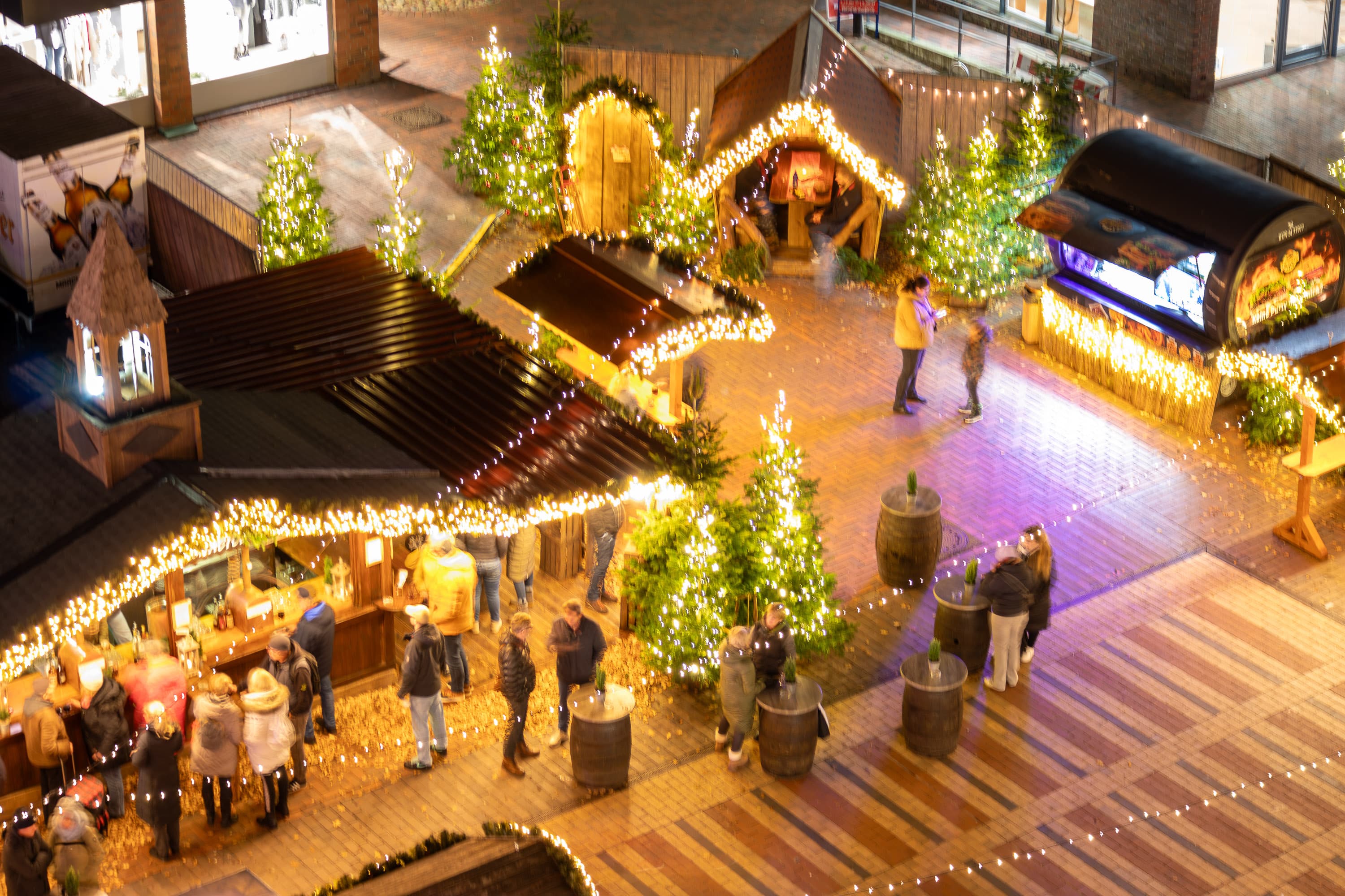 Lichterglanz auf dem Weihnachtsmarkt Buchholz in der Nordheide
