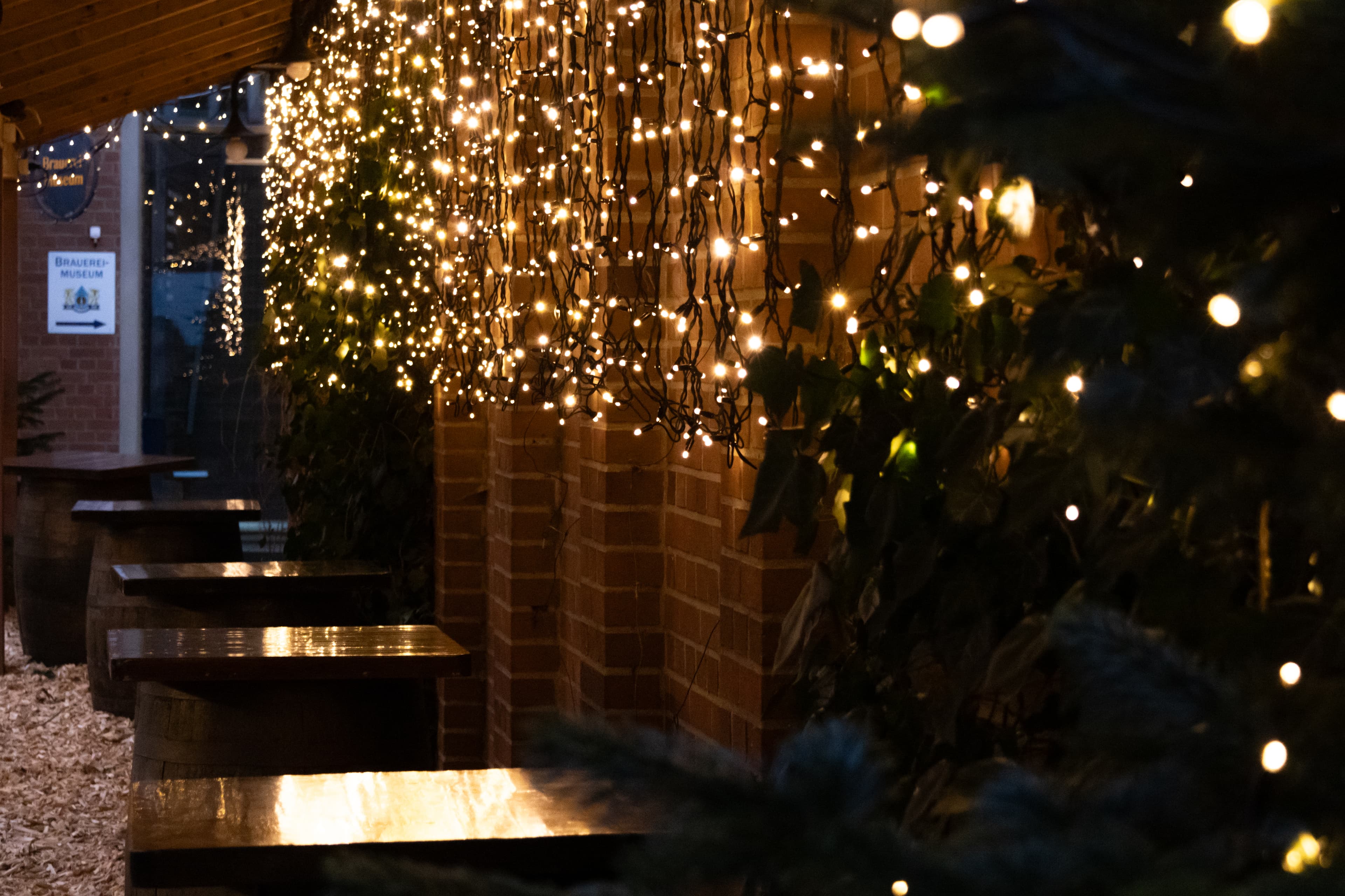 Weihnachtsmarkt zur Krone in Lüneburg Hinterhof