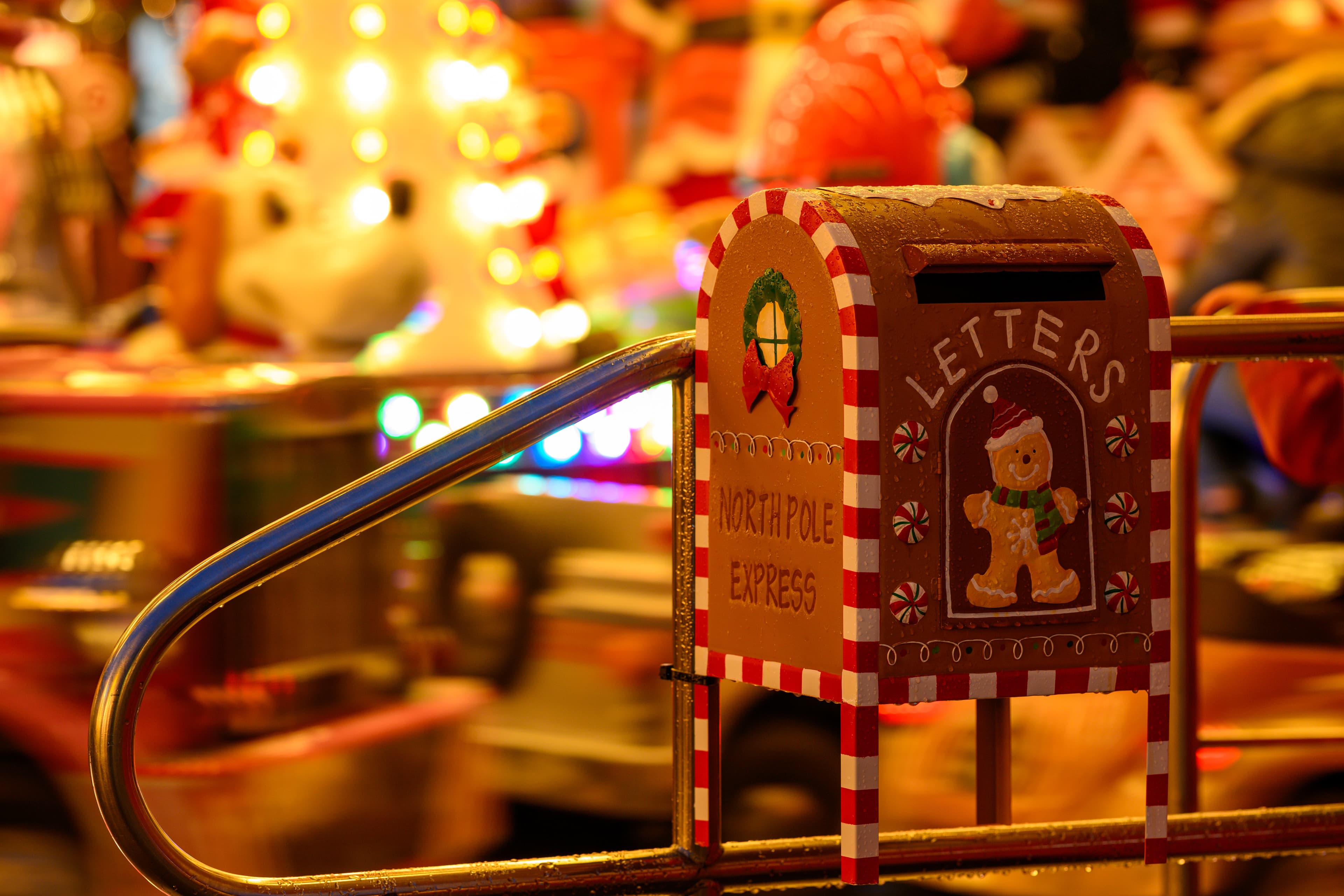 Post für den Nordpol auf dem Celler Weihnachtsmarkt in der Lüneburger Heide