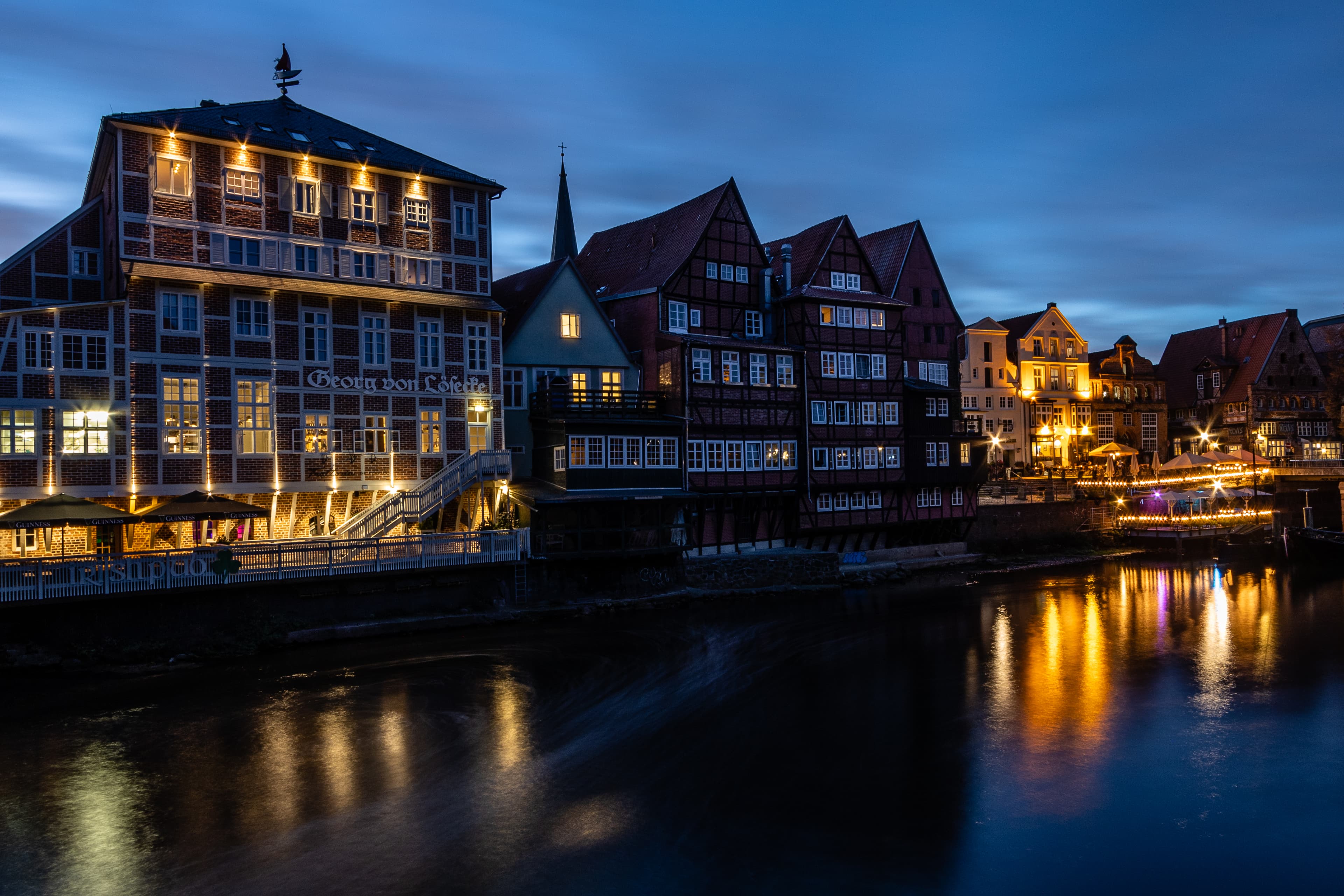 Blaue Stunde in der Hansestadt Lüneburg