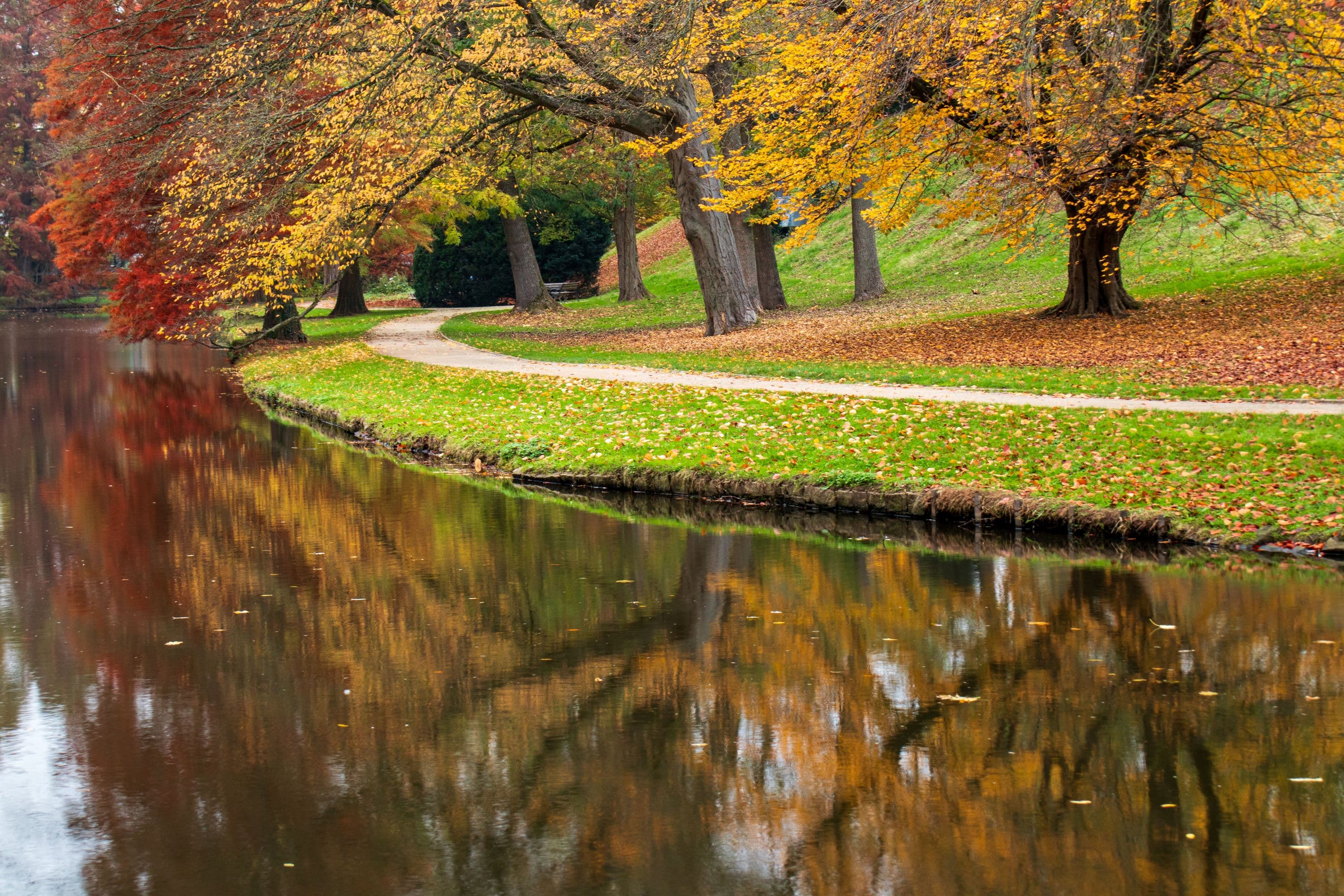 Der Schlosspark Celle im Herbst