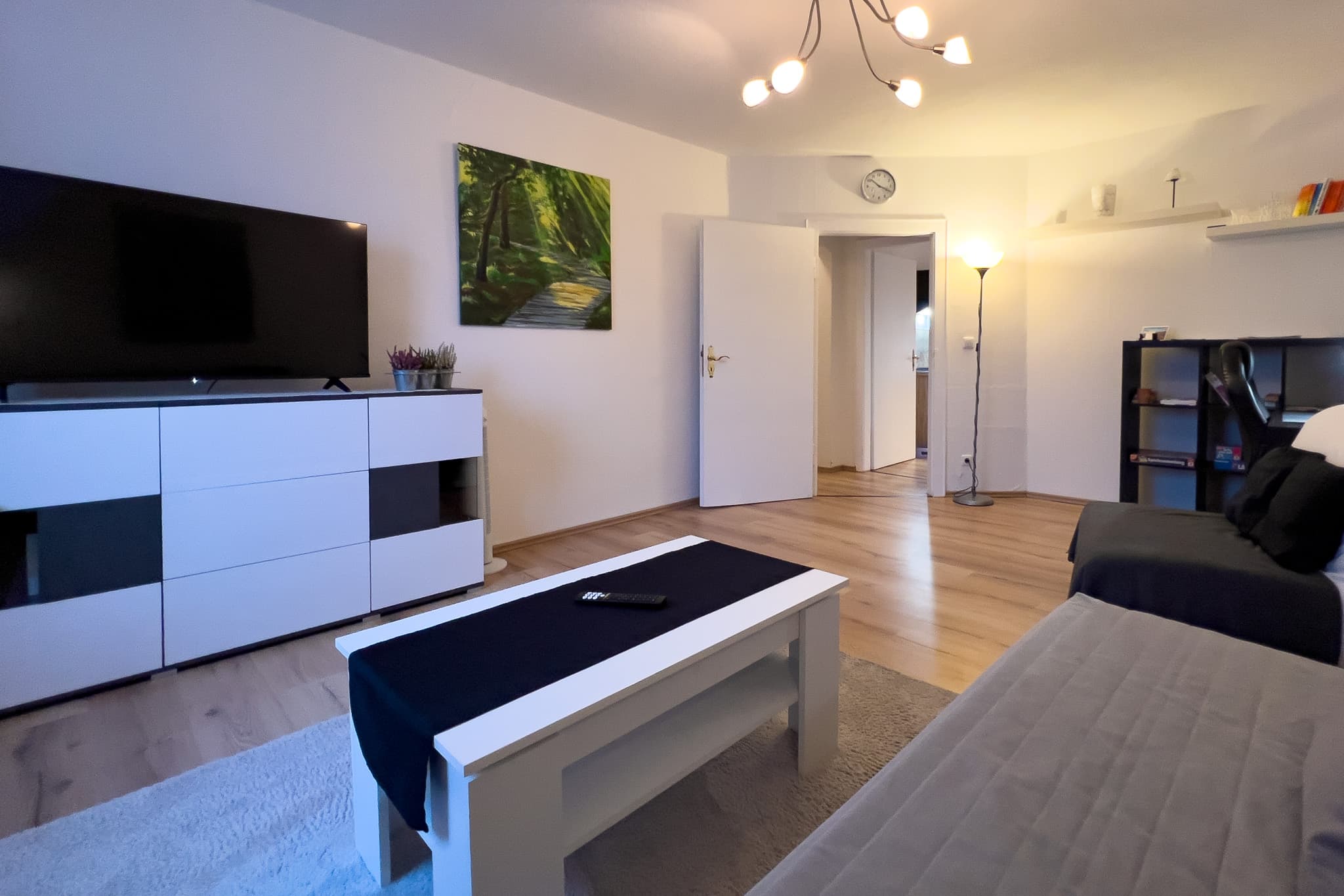 Wohnzimmer in der Ferienwohnung Rode in Müden