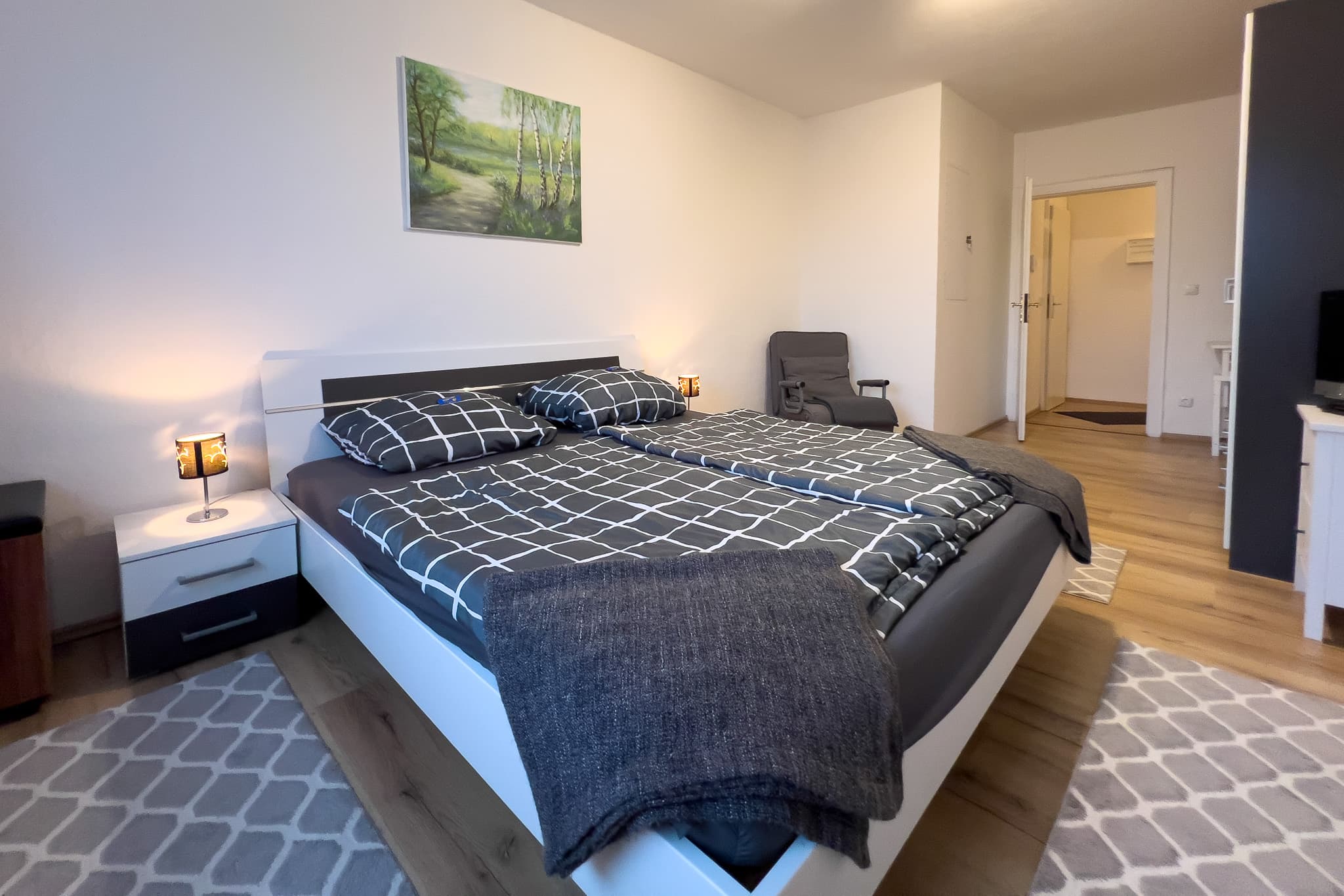 Schlafzimmer Ferienwohnung Rode Müden