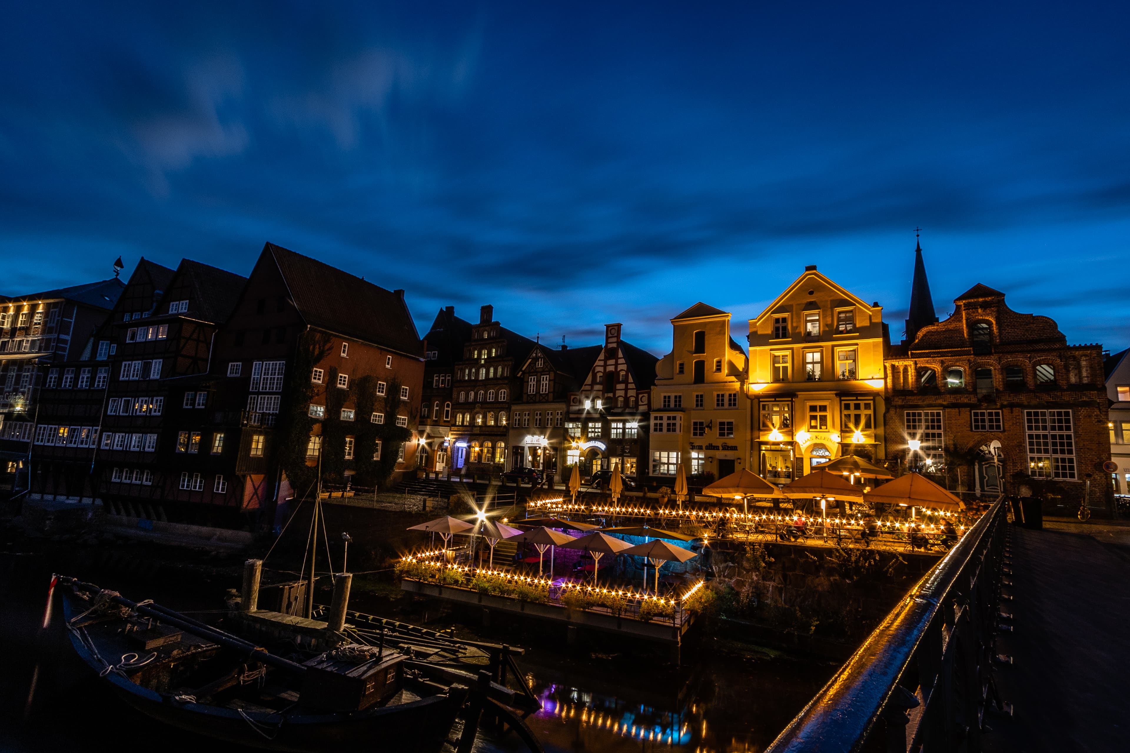 Blaue Stunde in Lüneburgs Altstadt
