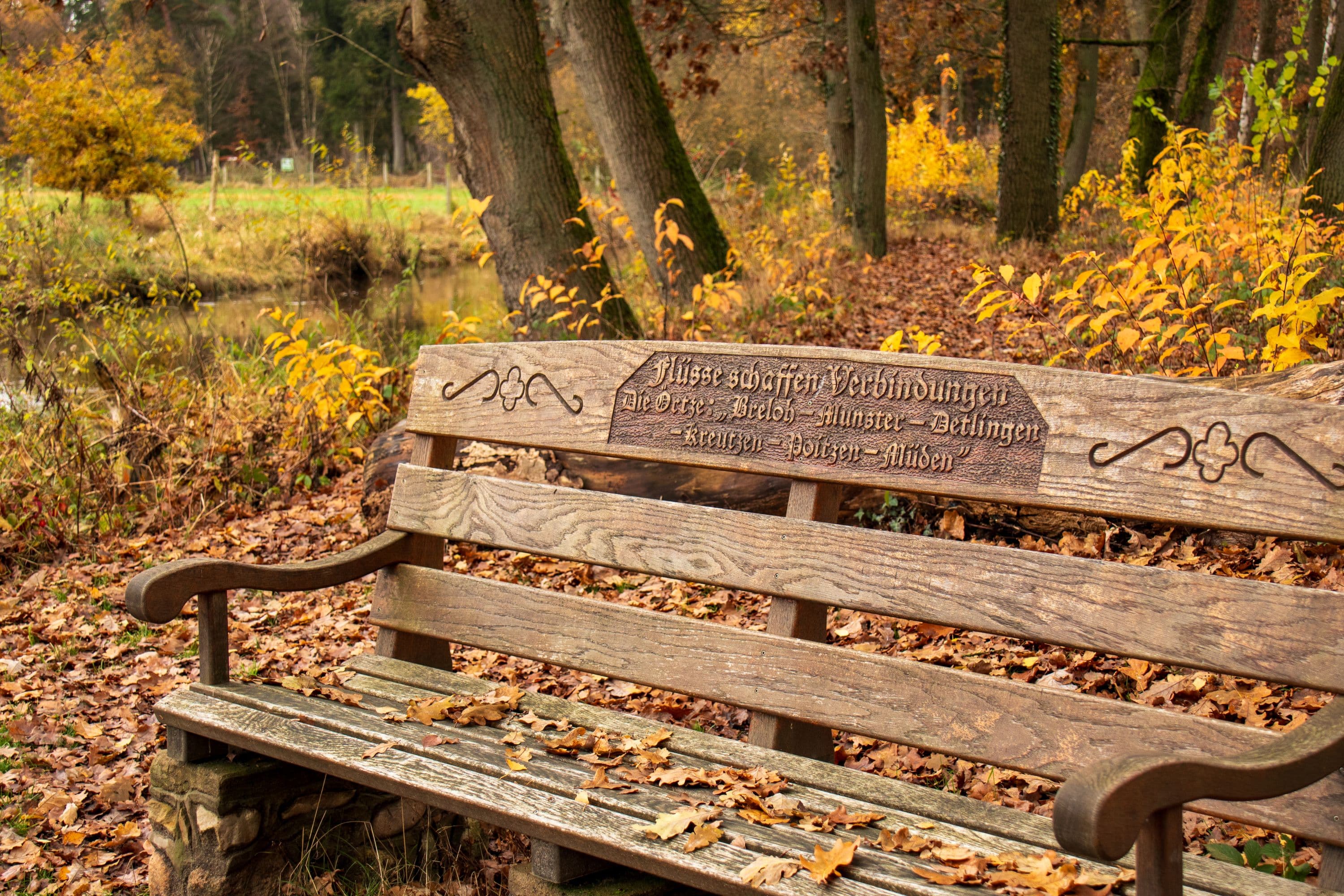 Herbstliche Stimmung am Zusammenfluss von Wietze und Örtze